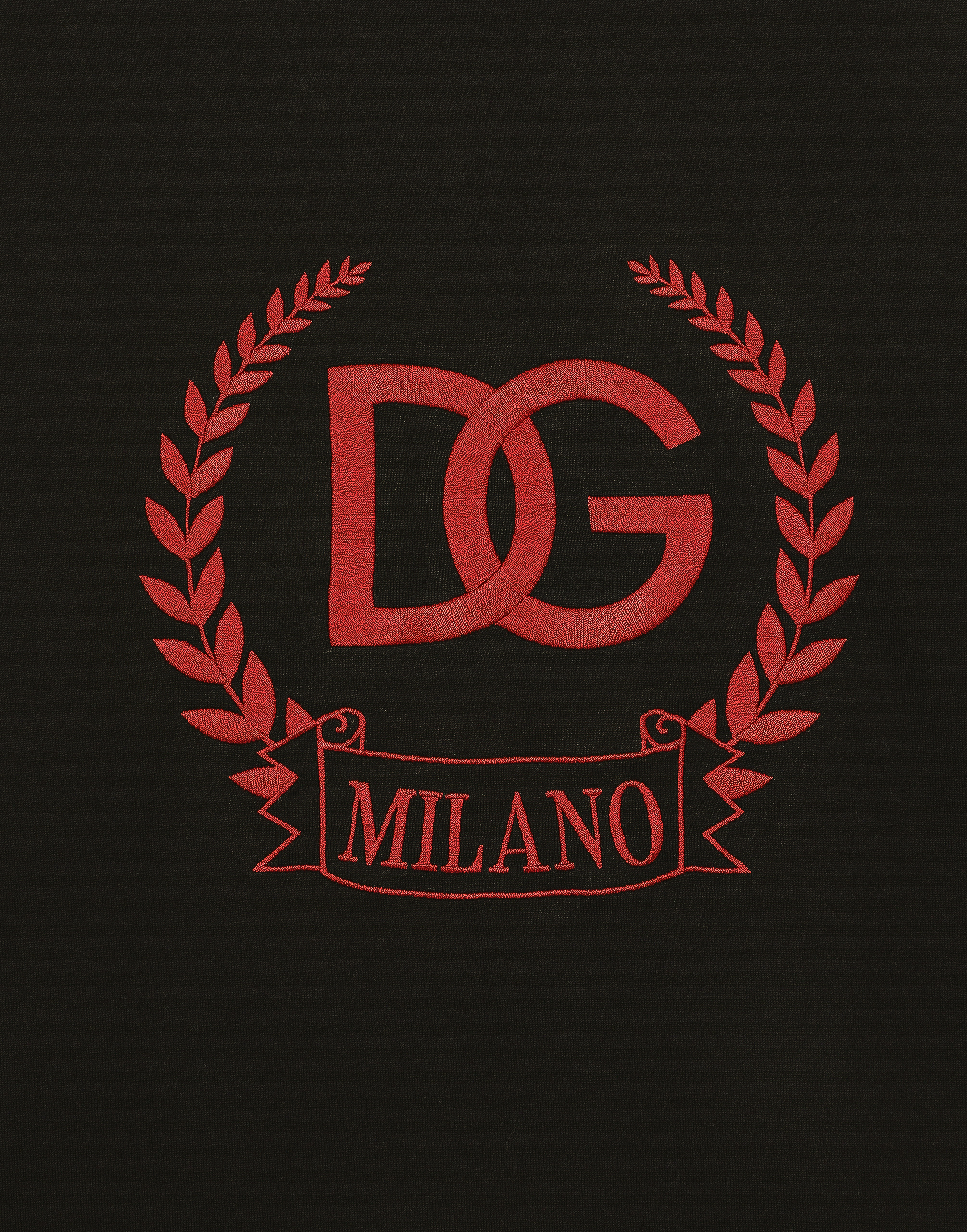 Cotton T-shirt with DG Milano logo embroidery