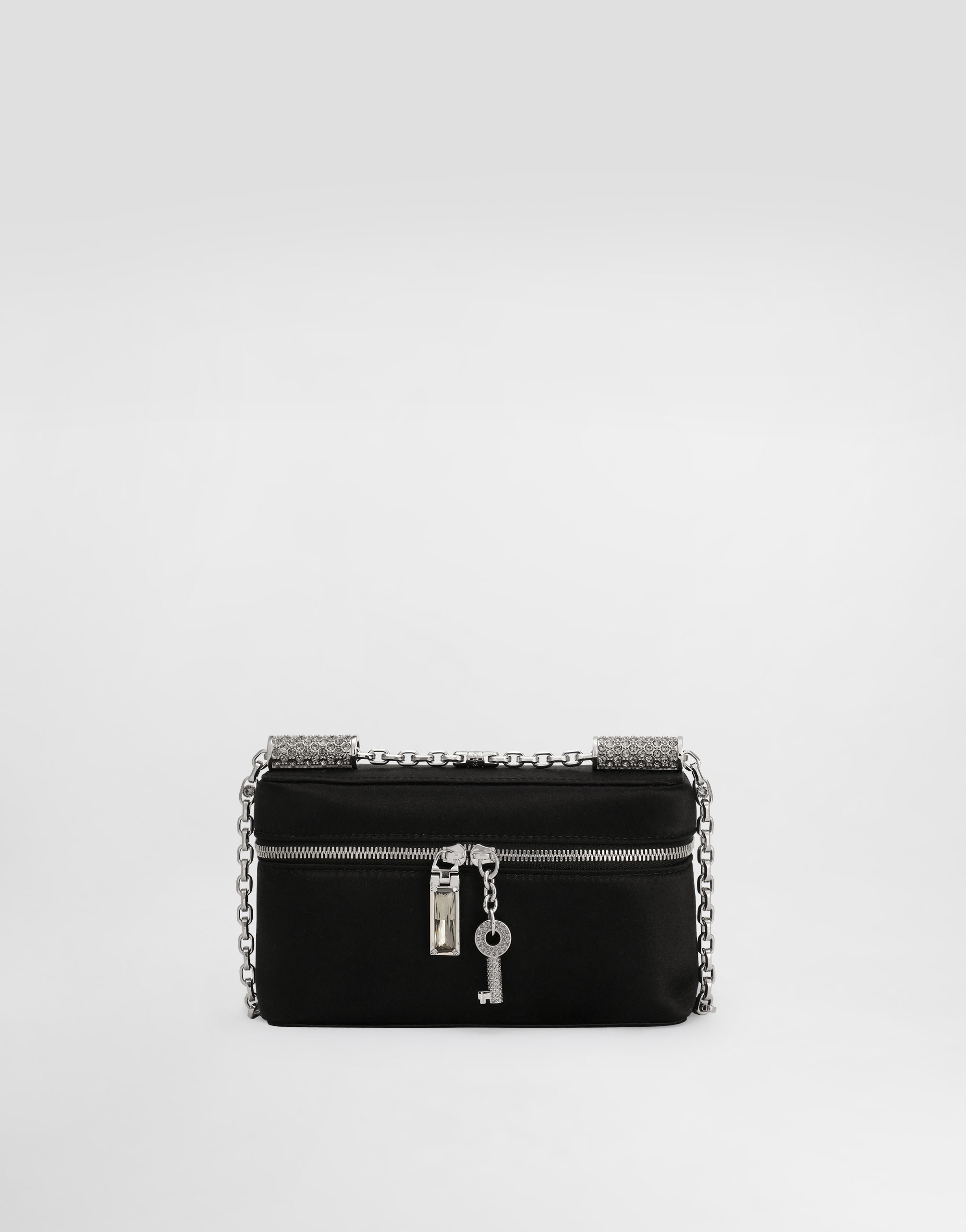 Dolce & Gabbana Black Sicily Medium Shoulder Bag In Black