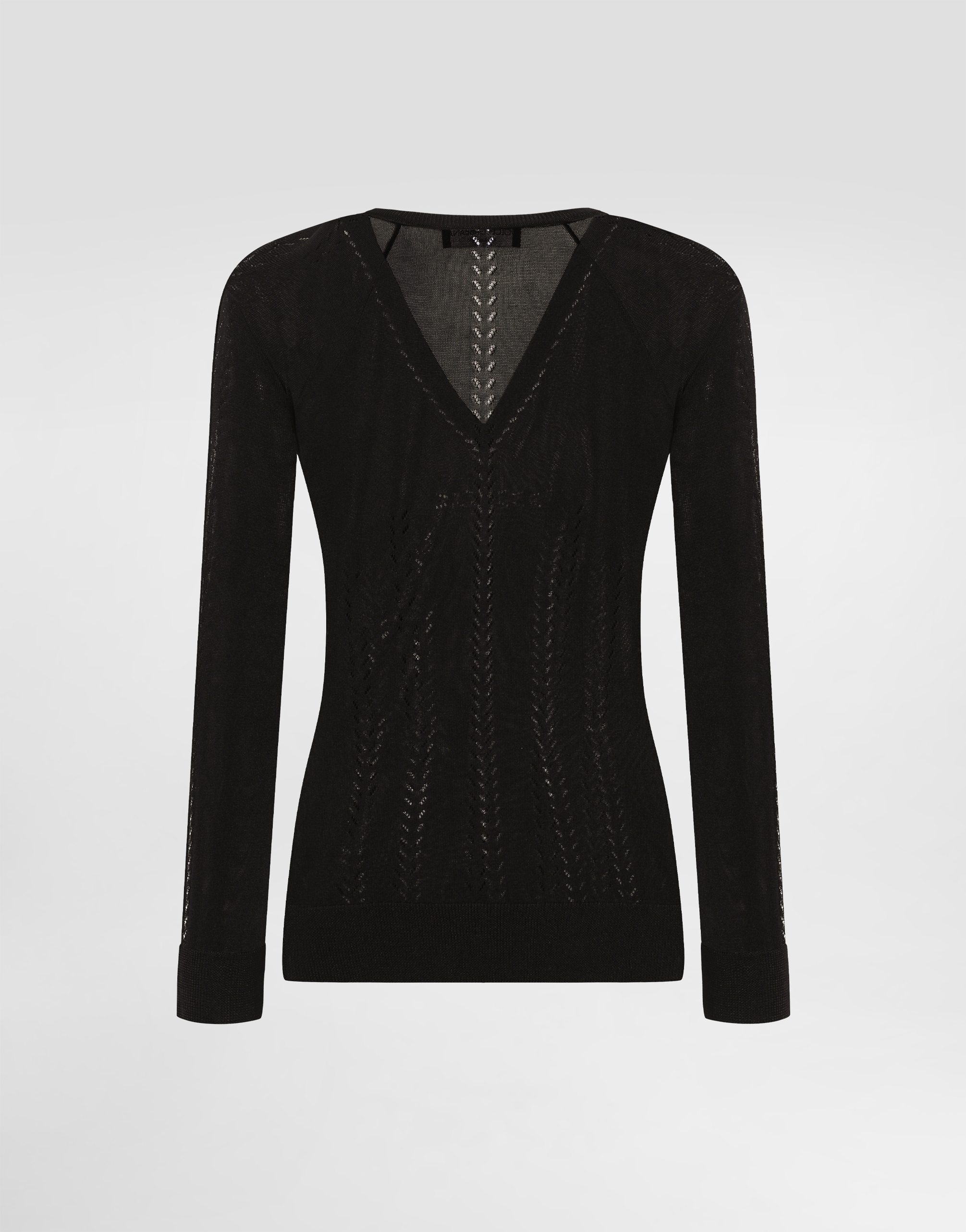 Silk v-neck sweater