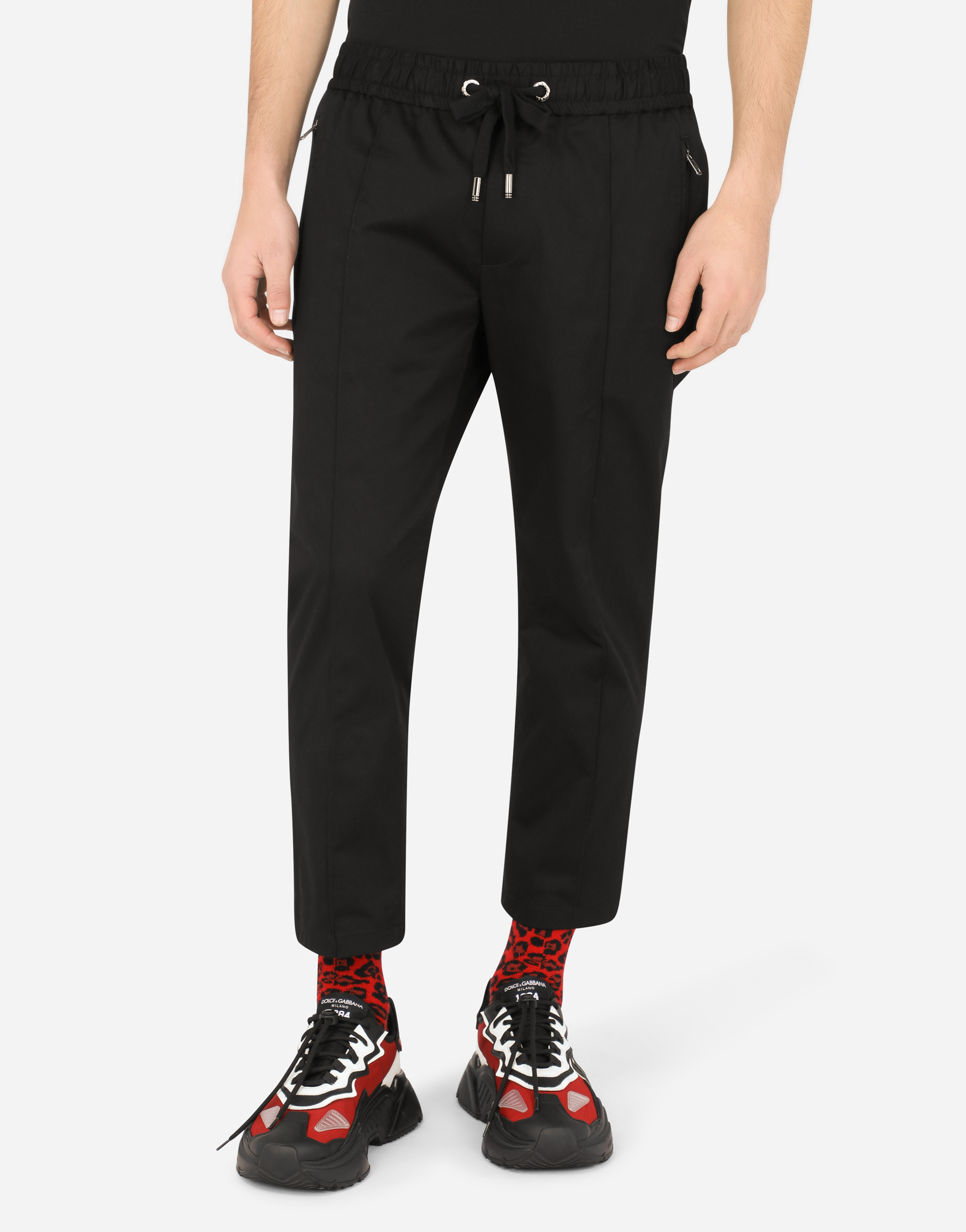 DOLCE & GABBANA STRETCH COTTON JOGGING PANTS WITH TAG