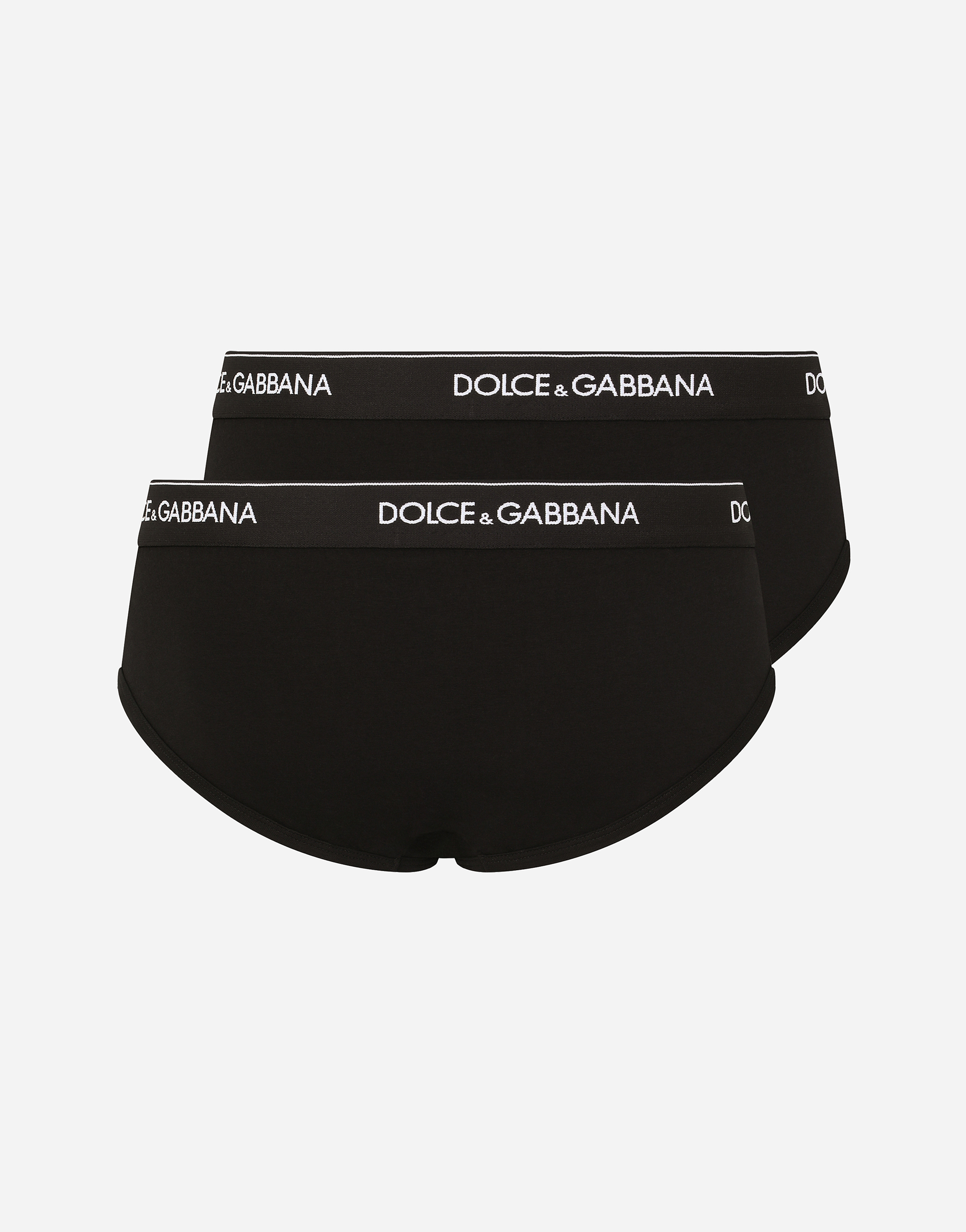 Stretch cotton mid-rise briefs two pack