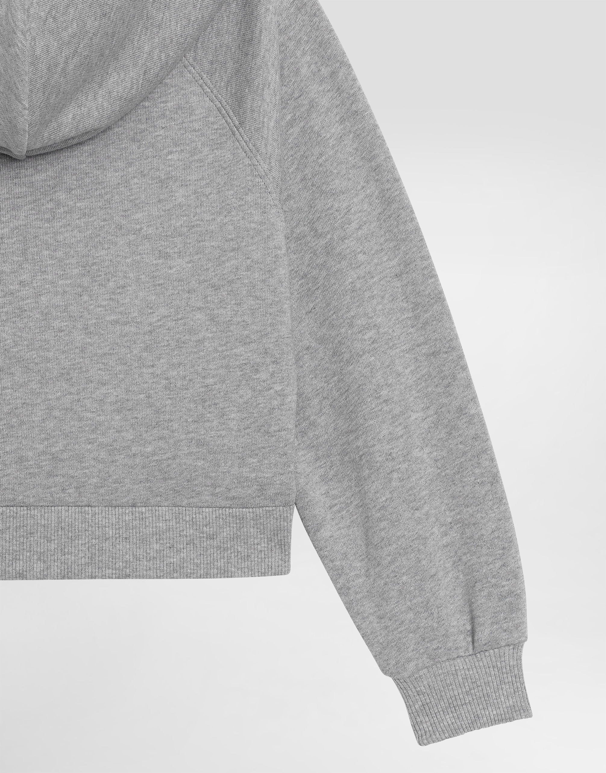 Oversized fleece hoodie with Dolce&Gabbana embroidery