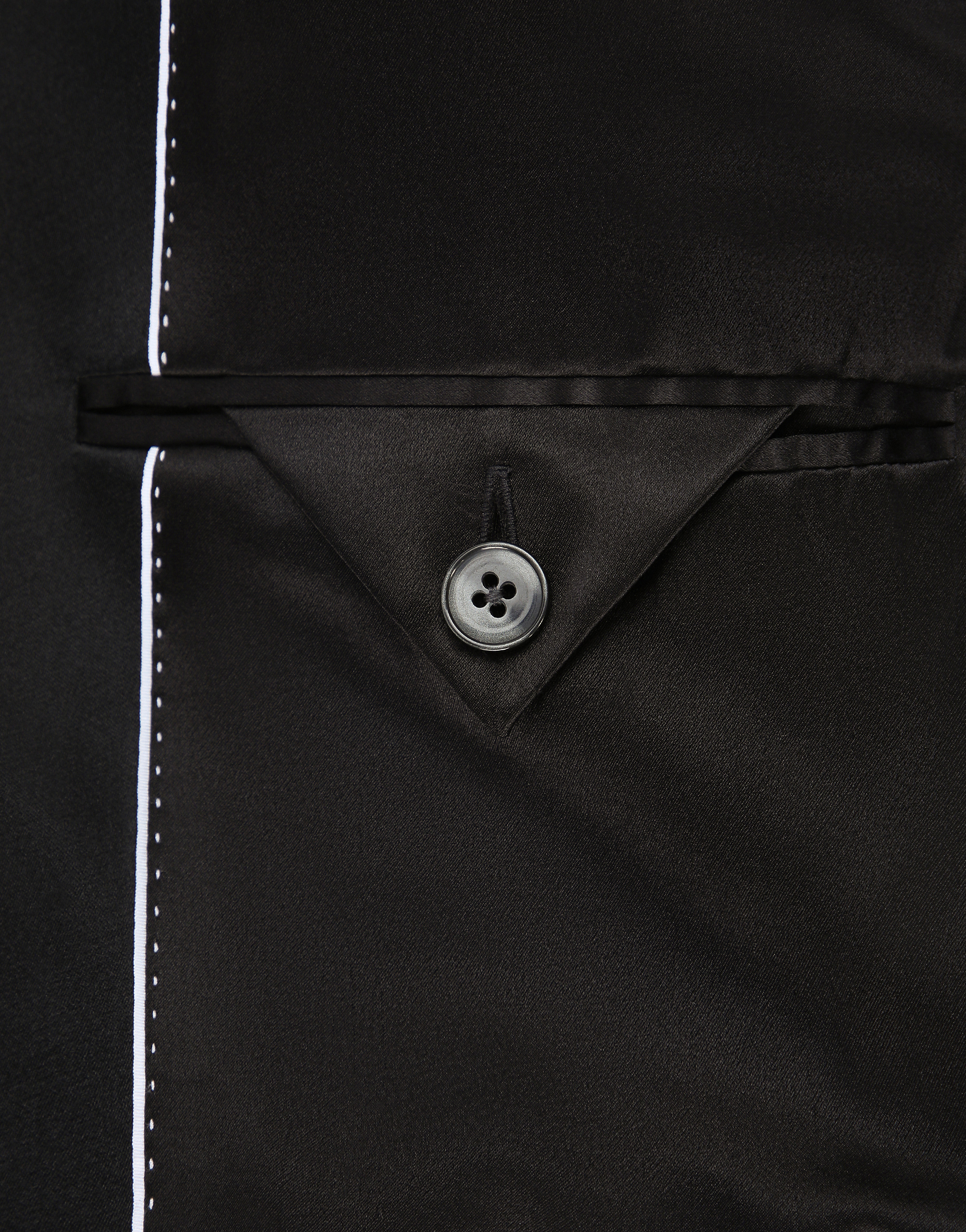 Short double wool tuxedo jacket