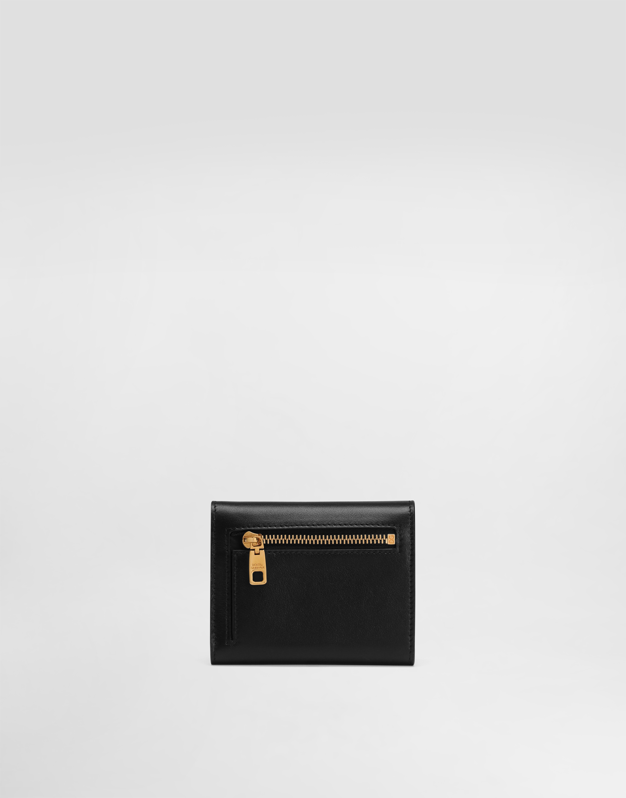 Dolce & Gabbana Gold-tone Hardware Wallets With Timeless Style In Black