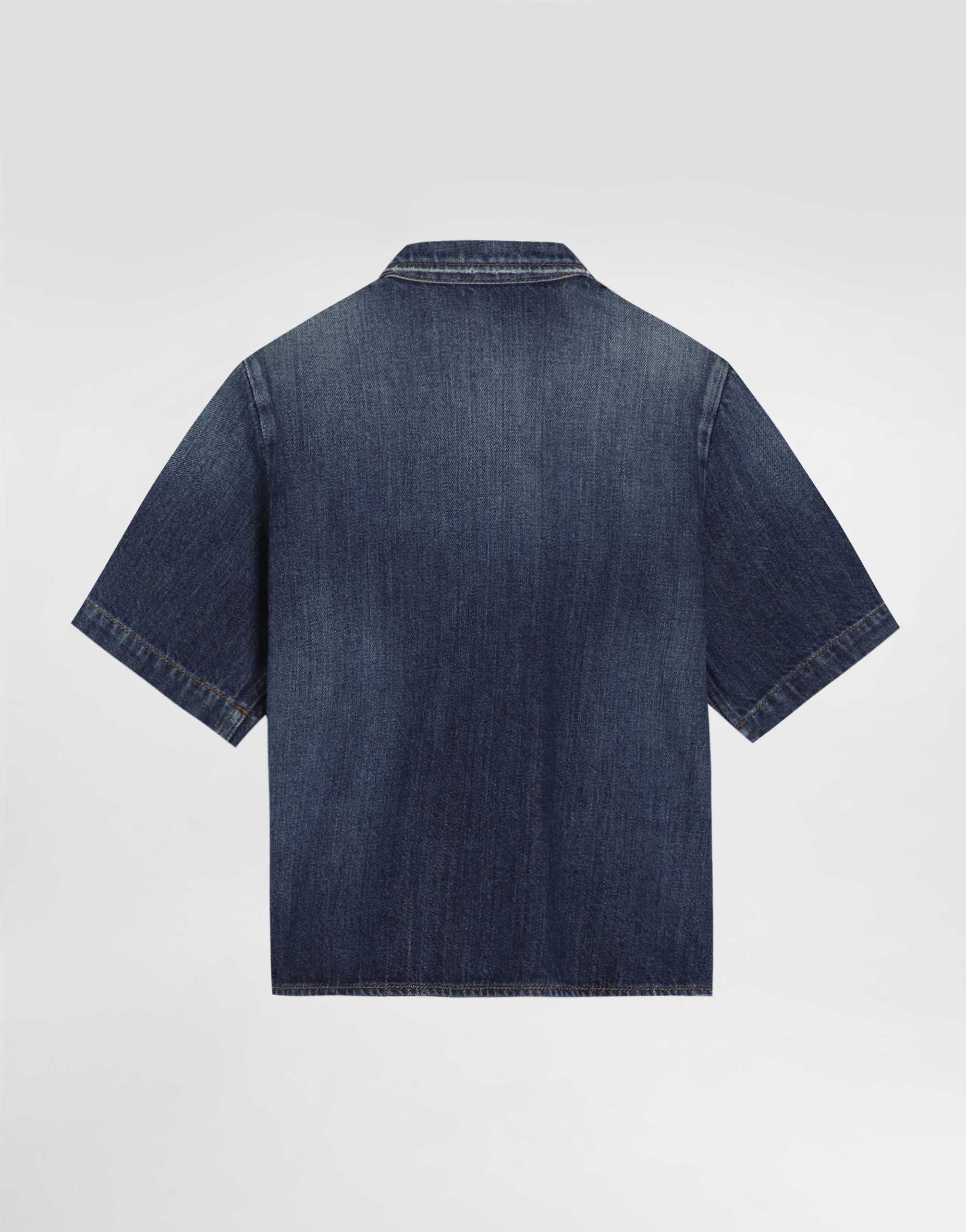  Dolce & Gabbana Denim Shirt With Patch - Mann Hemden Mehrfarbig 2 Years 