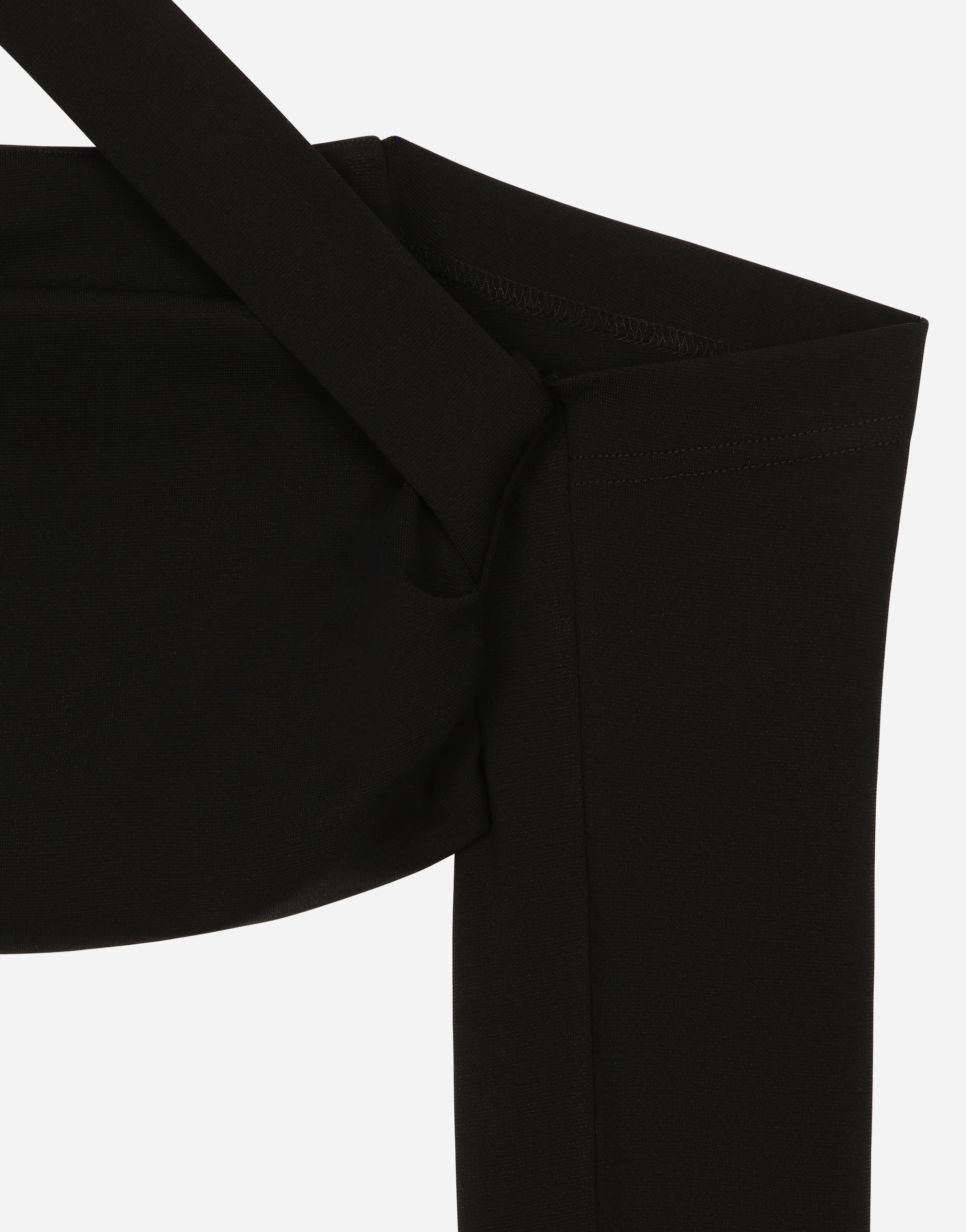 Dolce & Gabbana Top With Sleeve Details In Black