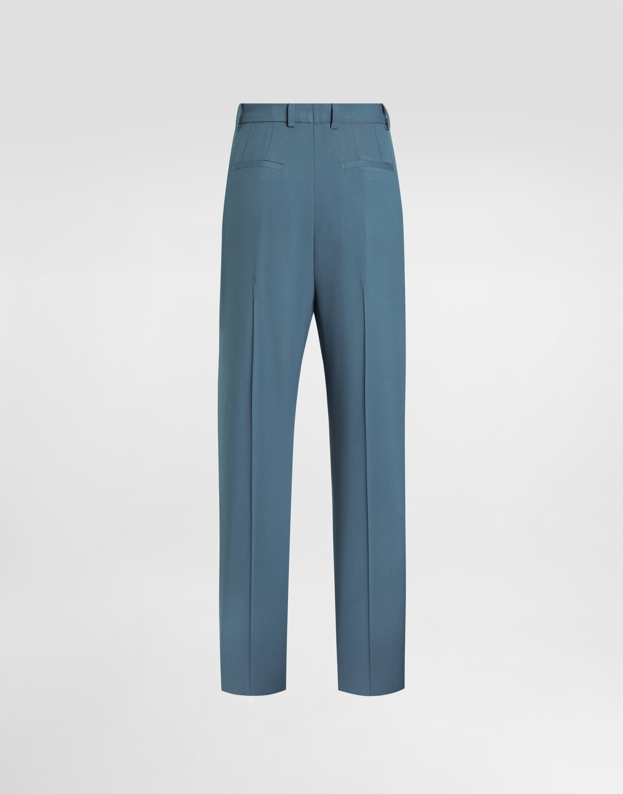 Dolce & Gabbana Wool Tailored Pants In Blue