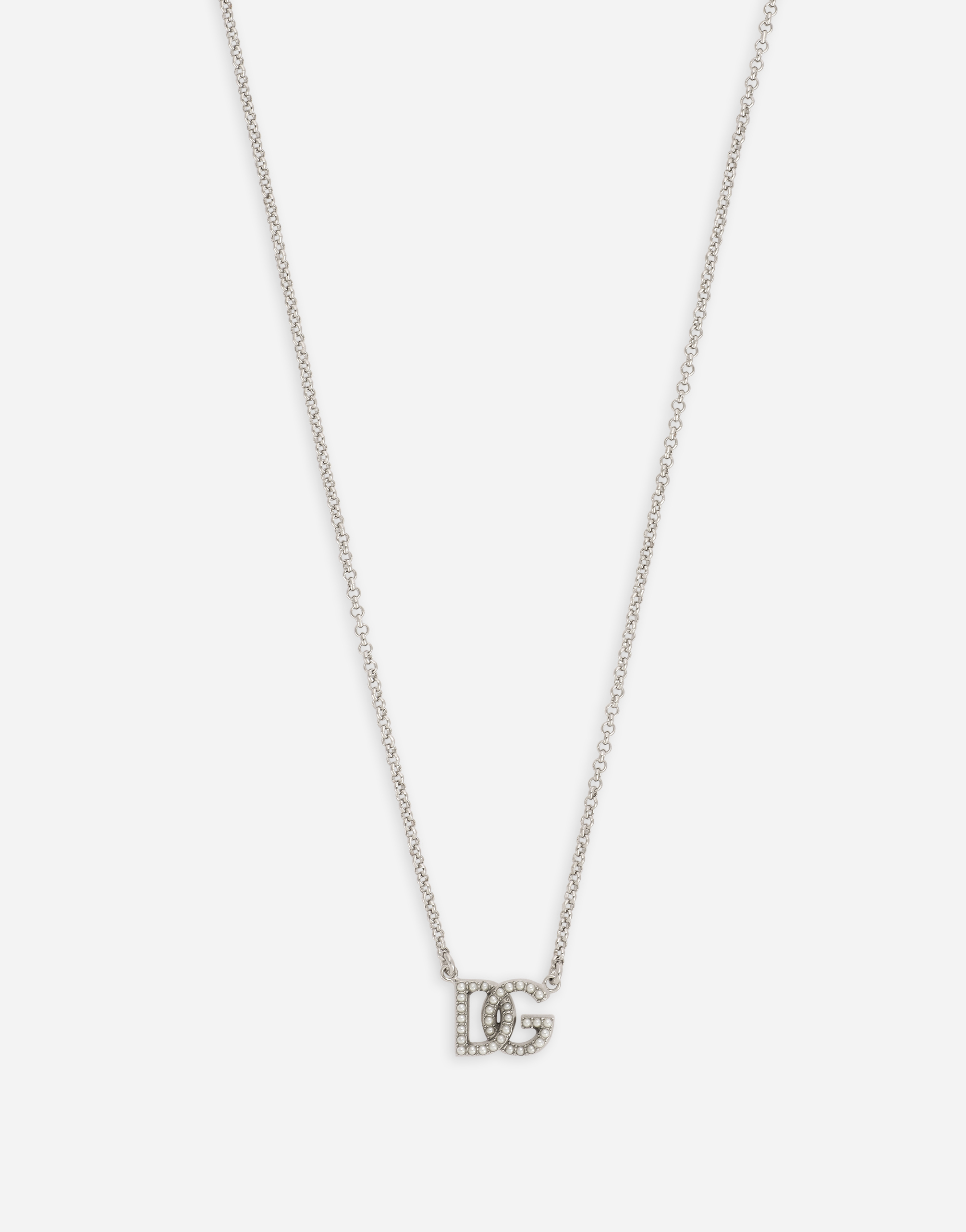 DOLCE & GABBANA CHAIN NECKLACE WITH DG LOGO