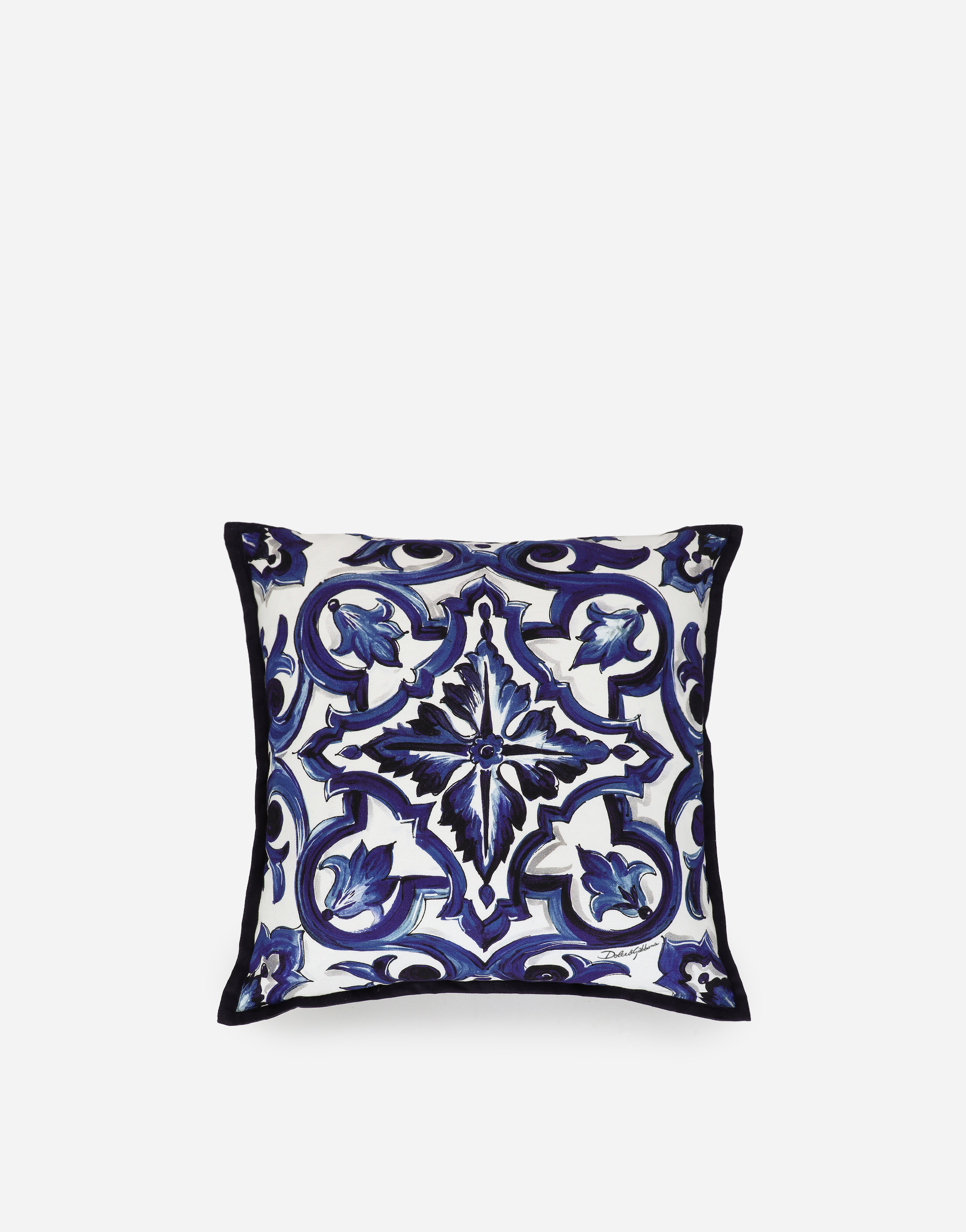 Dolce & Gabbana Small Canvas Cushion In Multicolor