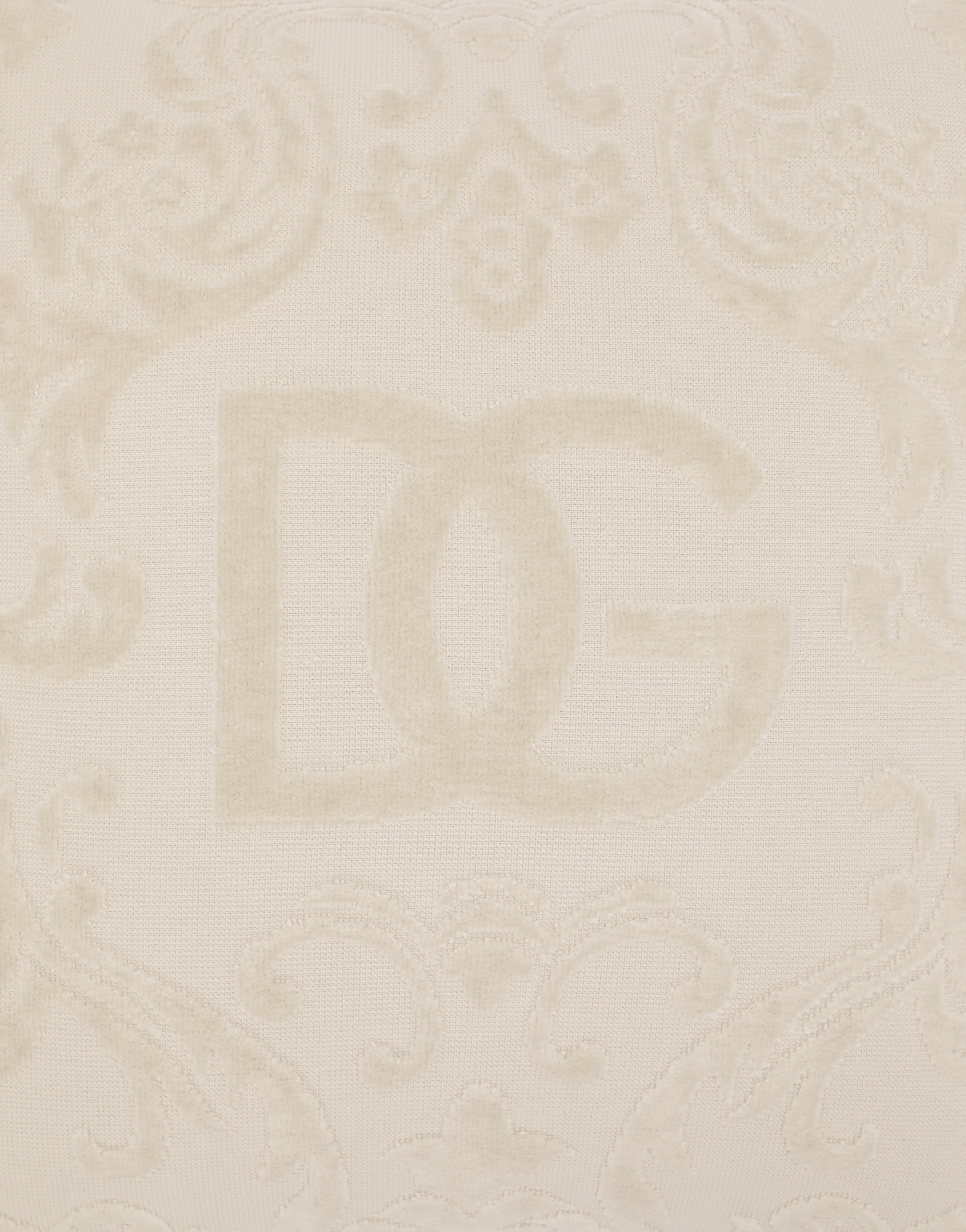 Dolce & Gabbana Cotton Terry Outdoor Cushion In Multicolor
