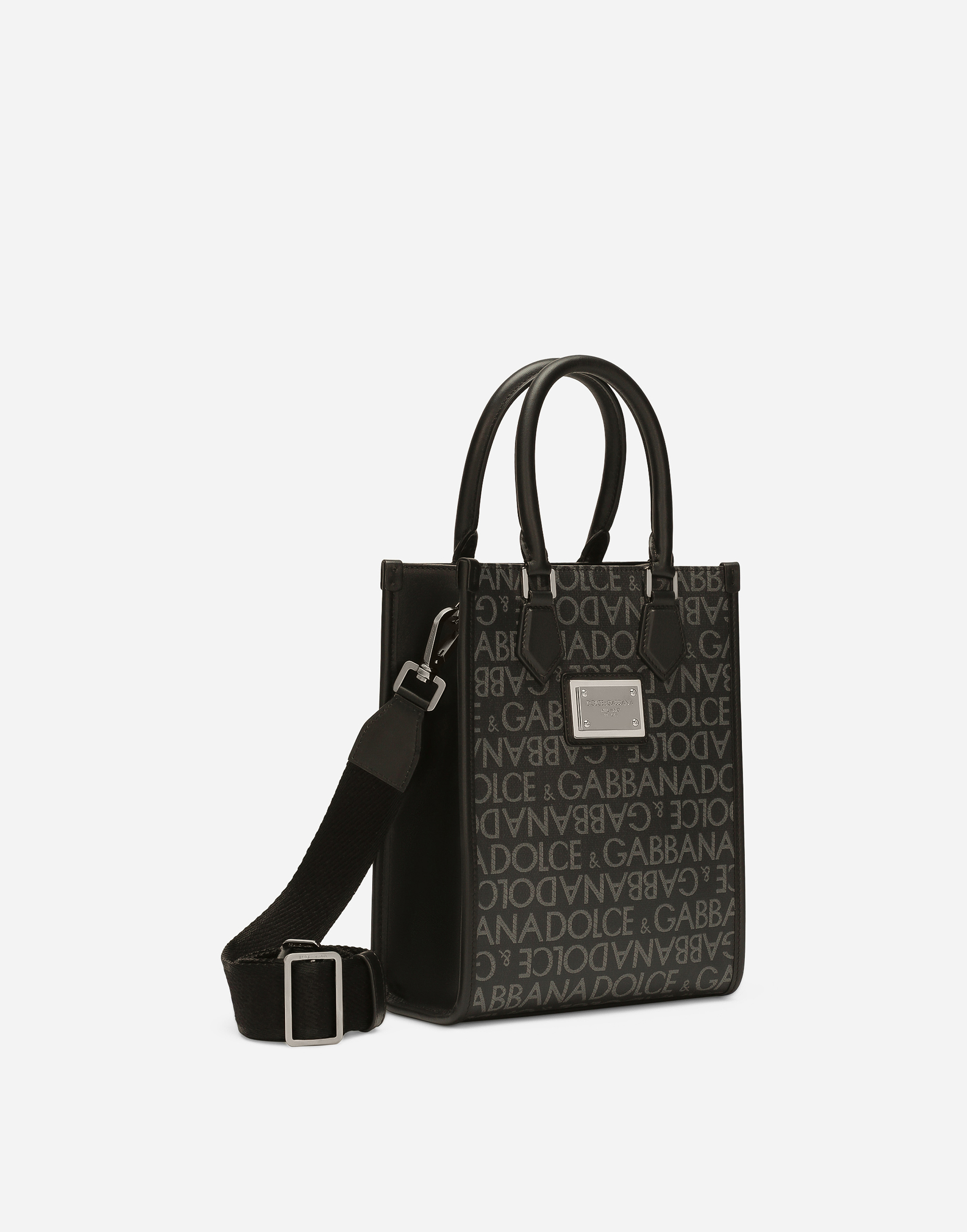 Small coated jacquard bag