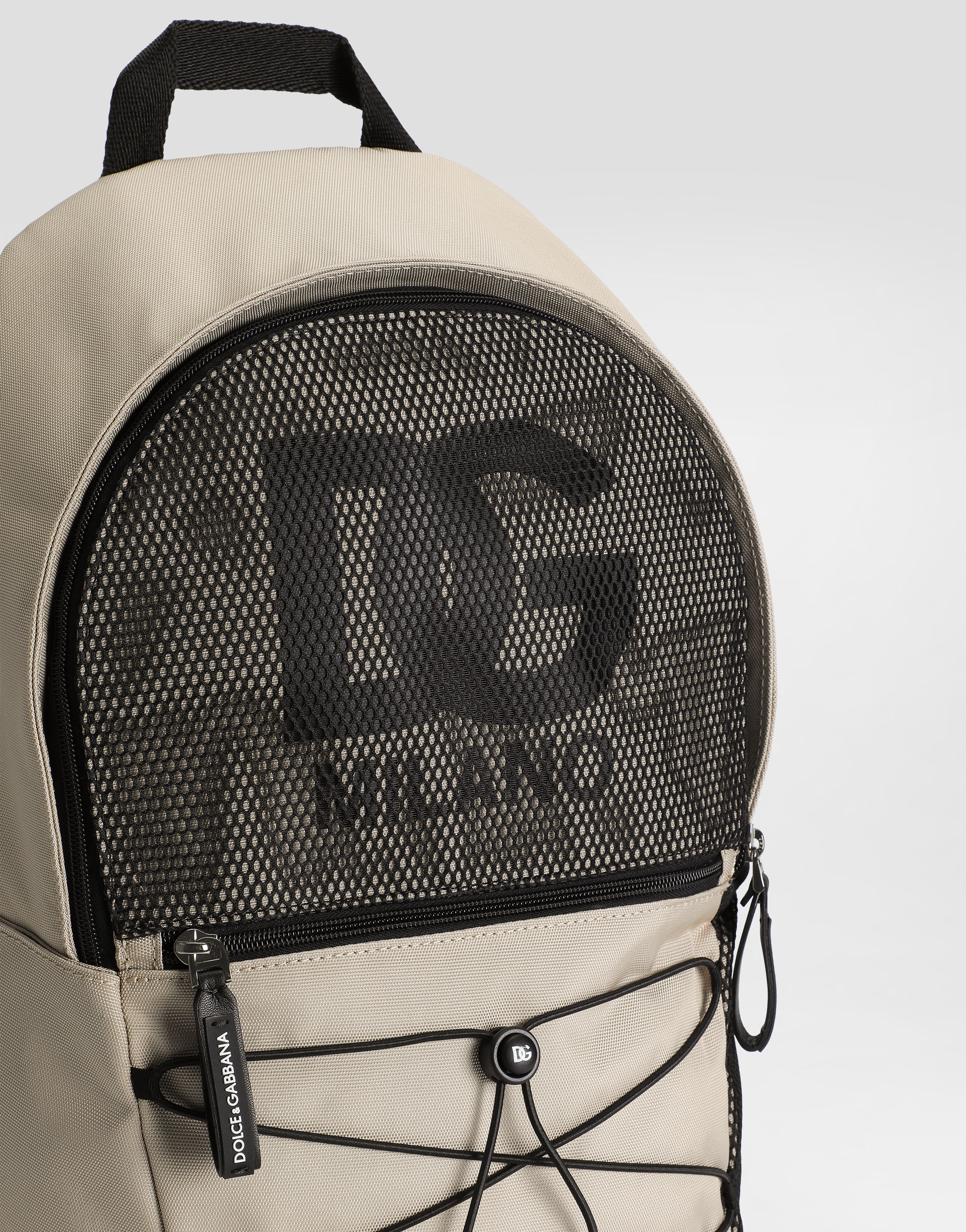 Dolce & Gabbana Nylon Backpack With Dg Logo In White