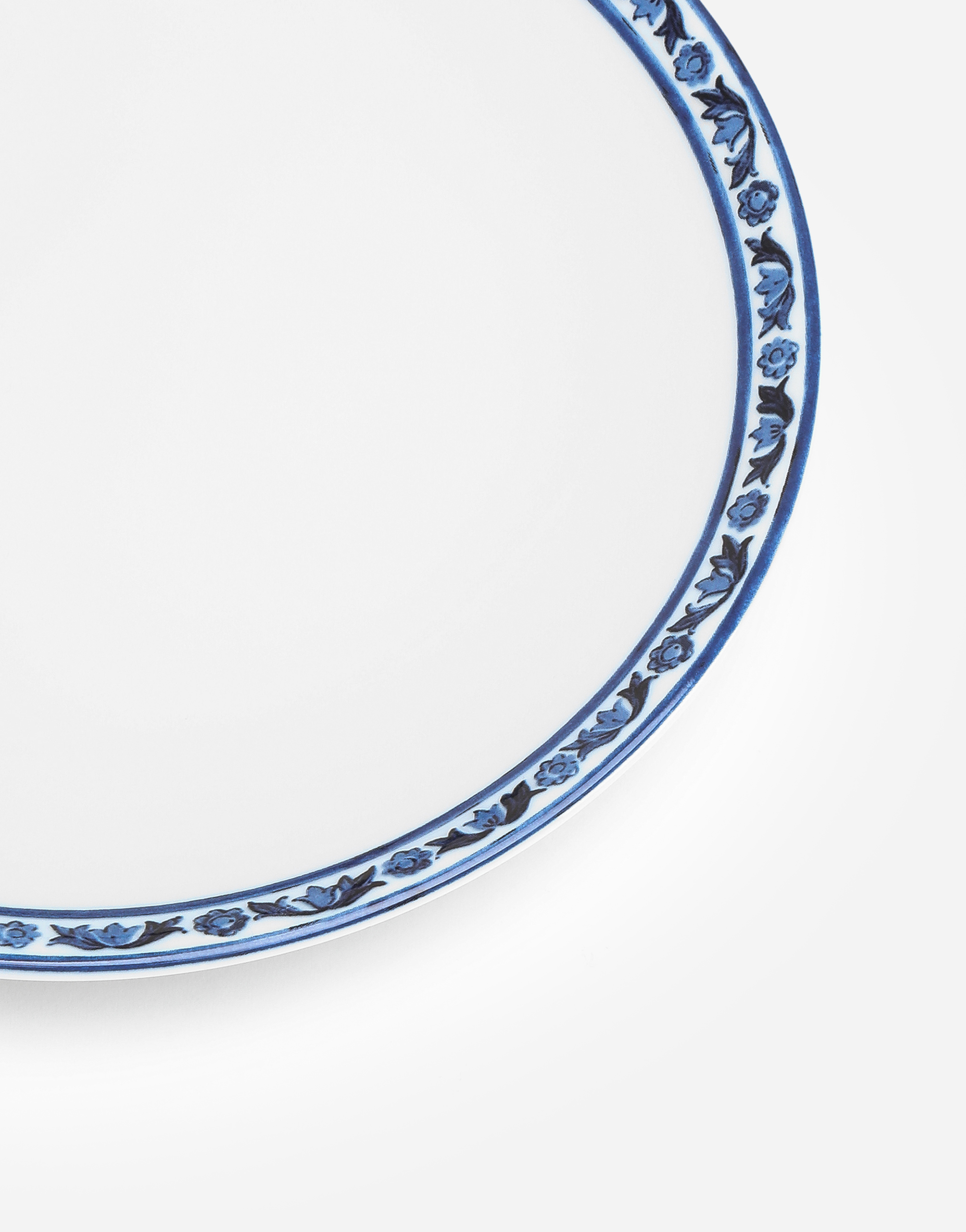 Dolce & Gabbana Set 2 Porcelain Dessert Plates In Multicolor