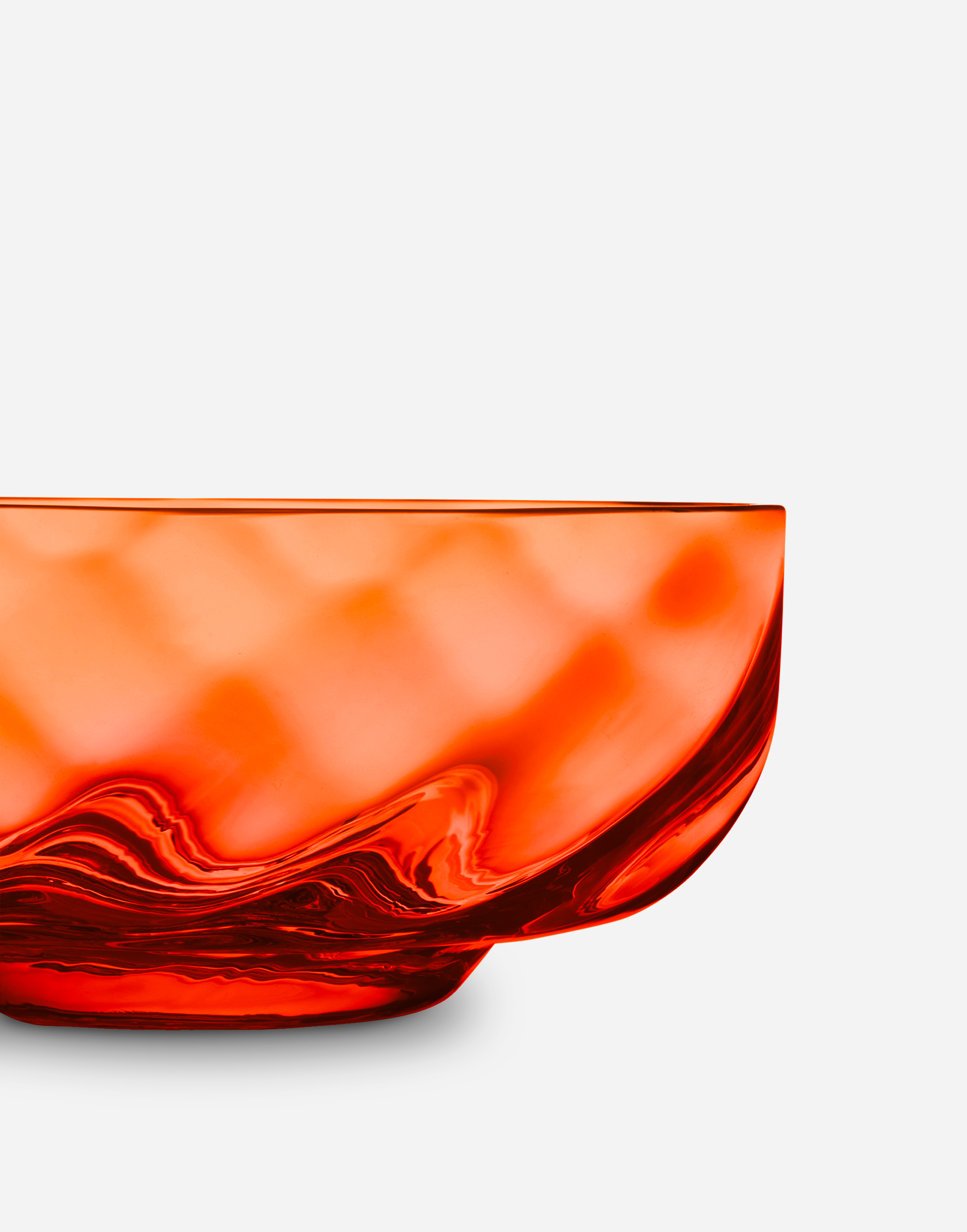 Dolce & Gabbana Set 2 Hand-blown Murano Glass Ice Cream Bowls In Multicolor