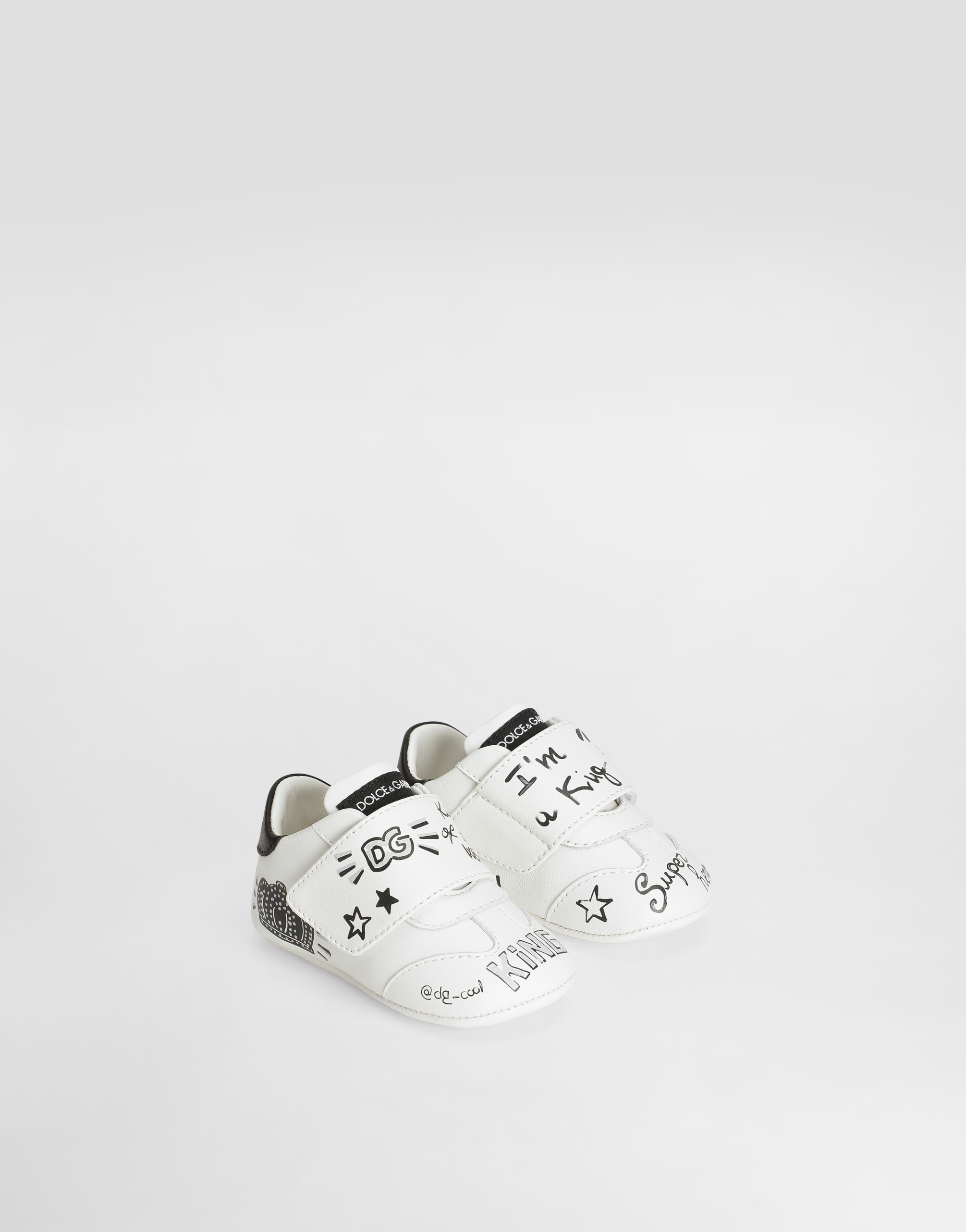 Sneakers printed nappa leather