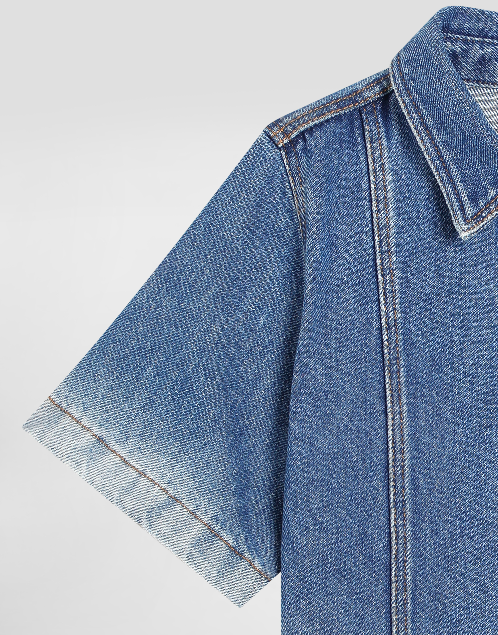 Dolce & Gabbana Short-sleeved Denim Shirt