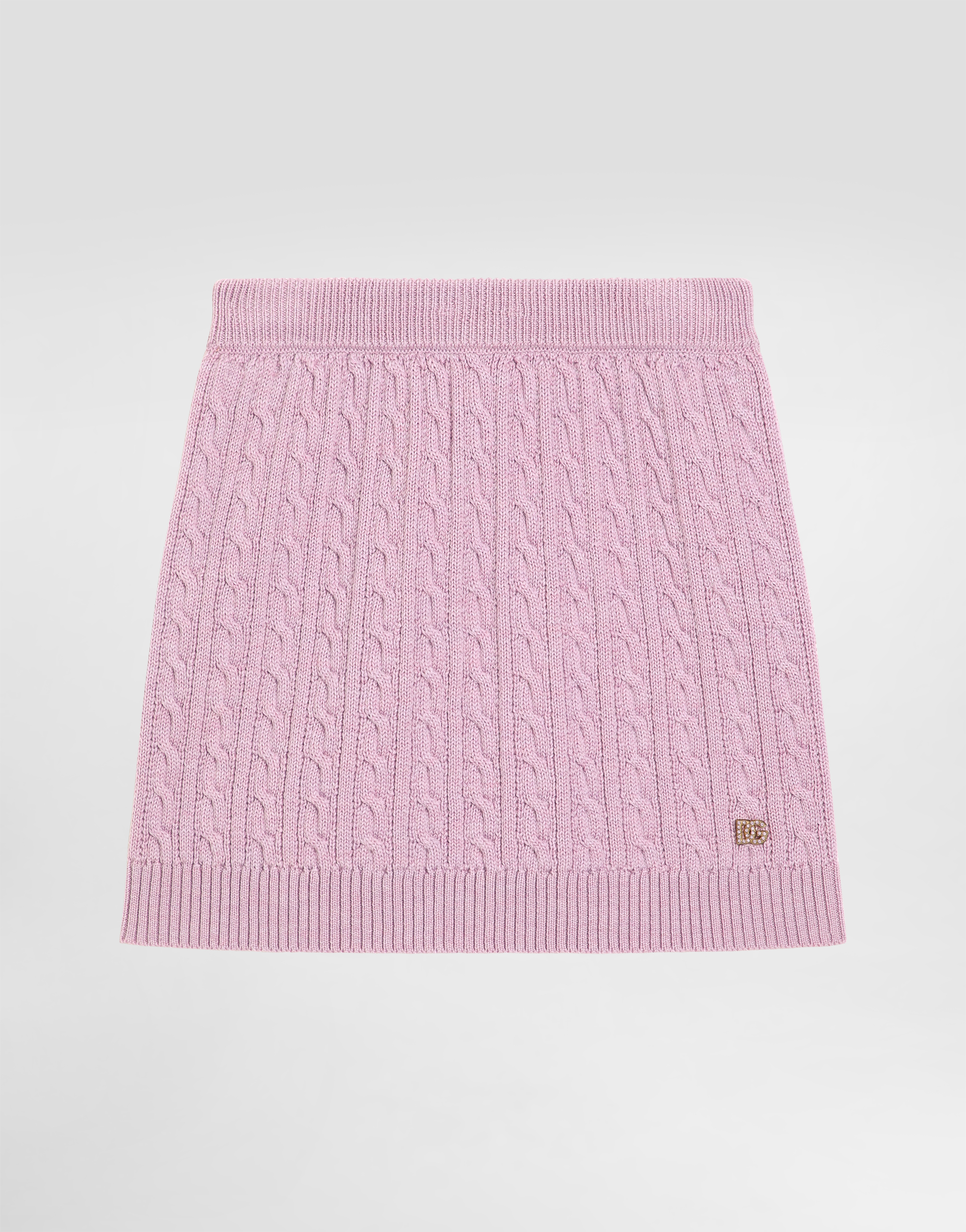 Dolce & Gabbana Wool Skirt In Purple