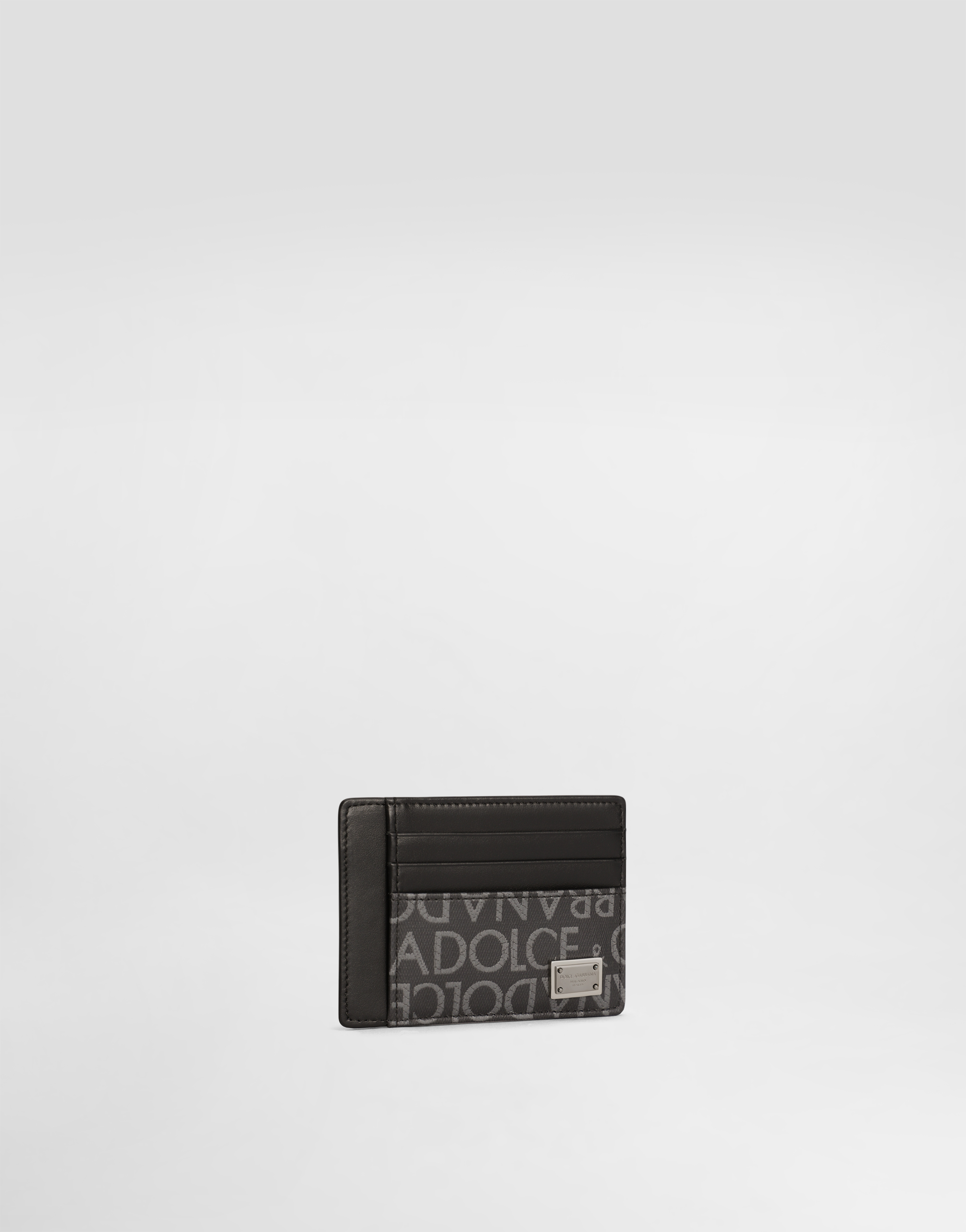  Dolce & Gabbana Dolce & Gabbana Coated Jacquard Card Holder - Man Wallets And Small Leather Goods Multi-colored Fabric Onesize 