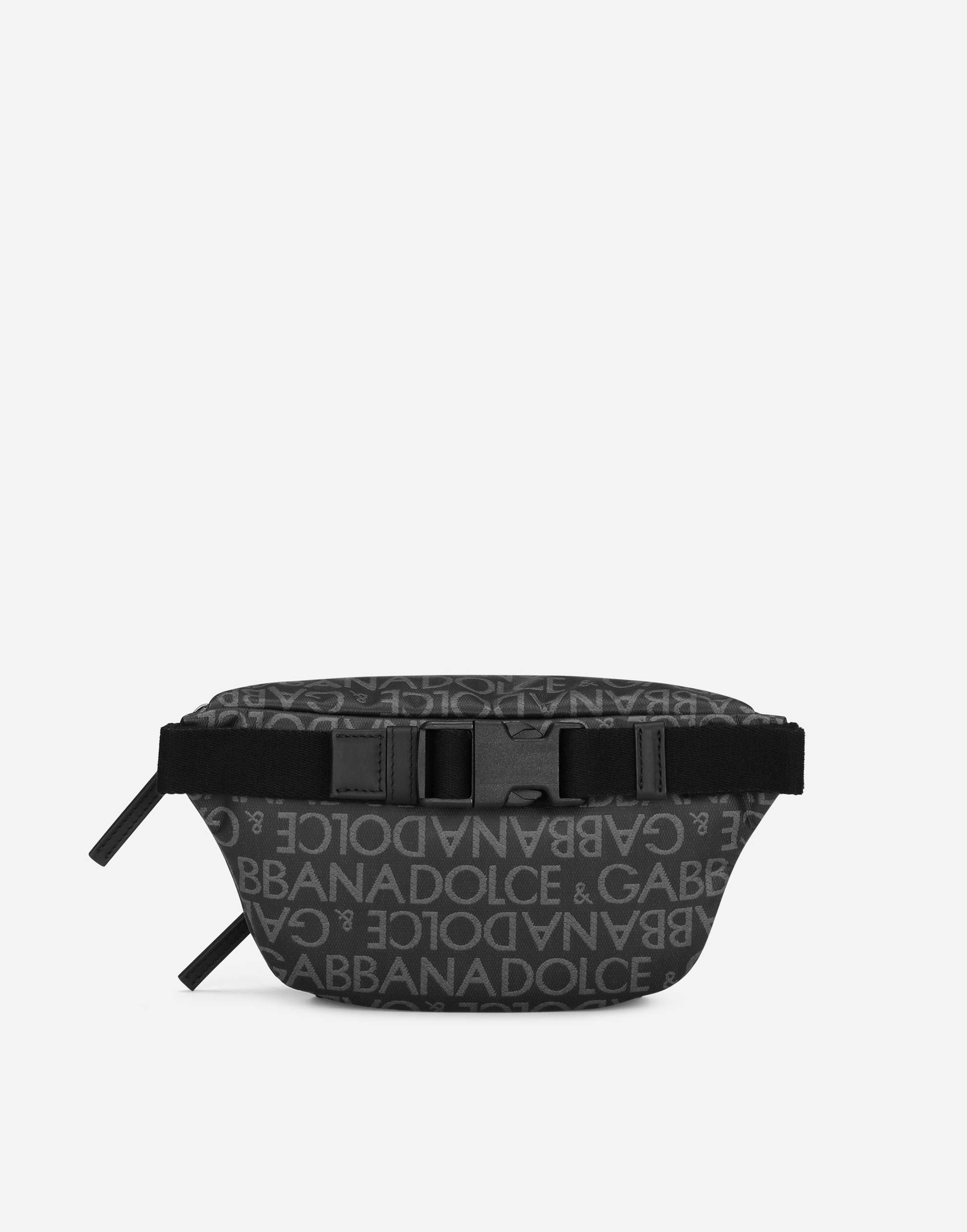 DOLCE & GABBANA COATED JACQUARD BELT BAG
