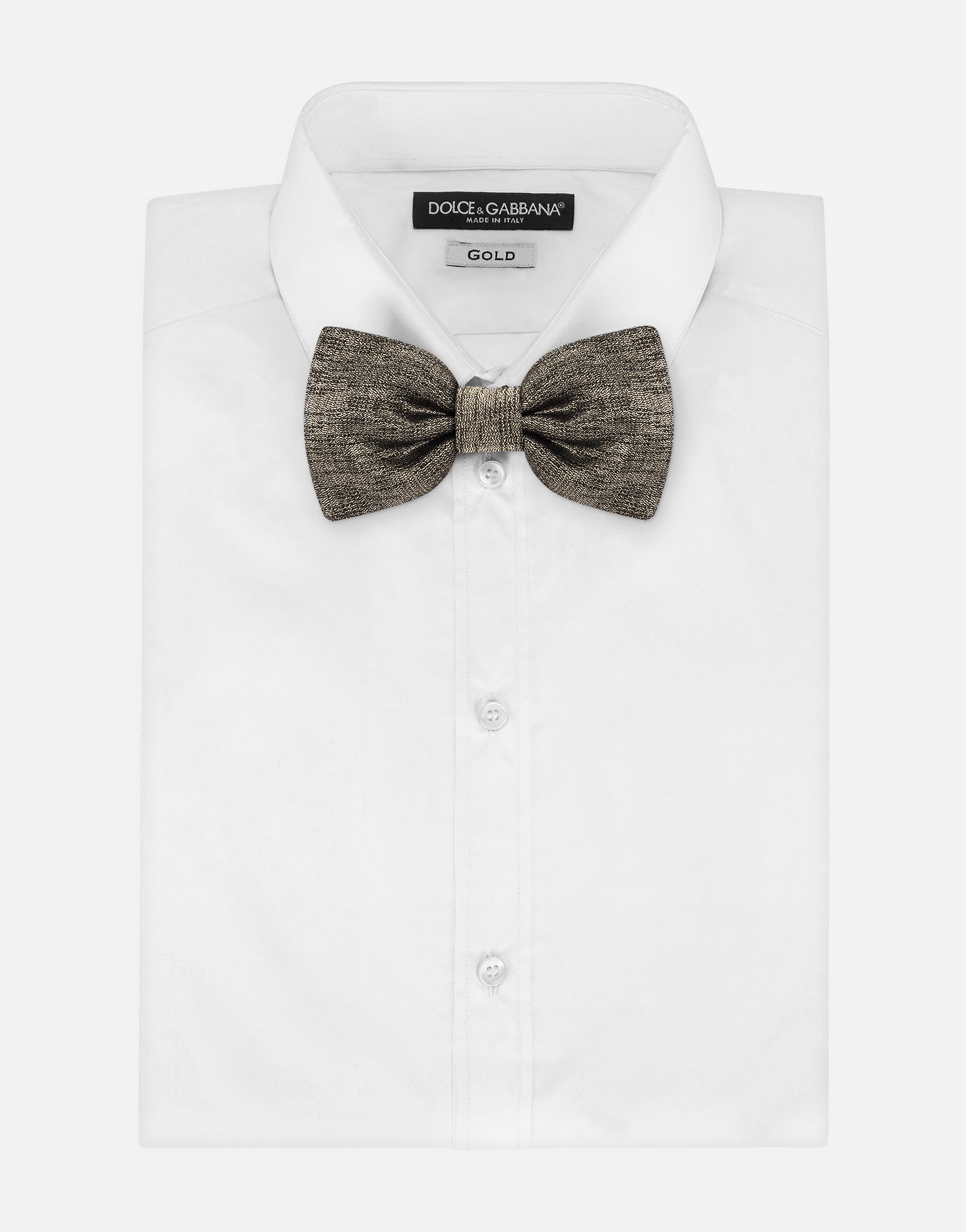 DOLCE & GABBANA TIE-PRINT SILK JACQUARD BOW TIE