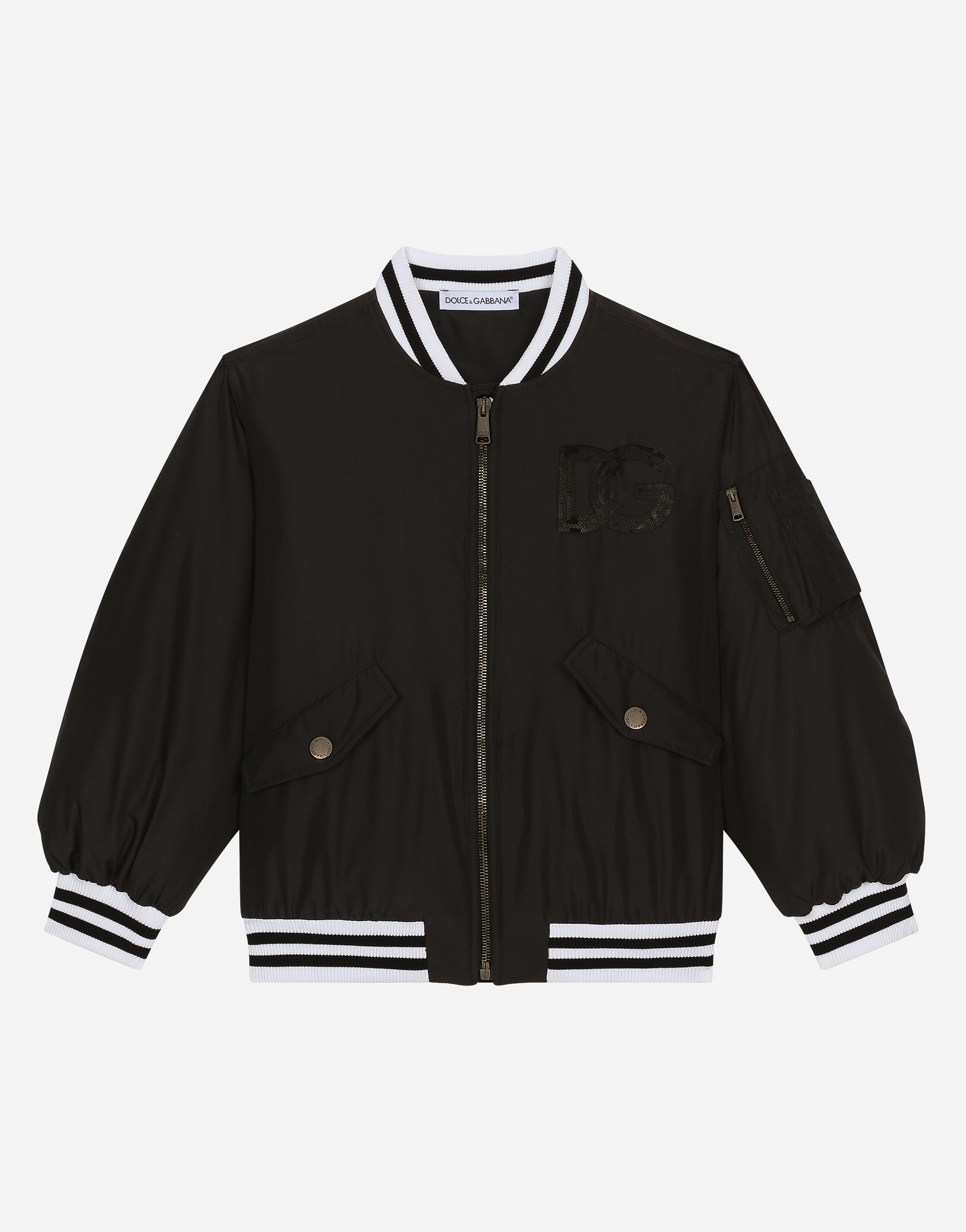 Dolce & Gabbana Bomber - Woman Coats And Jackets Black 6 Years