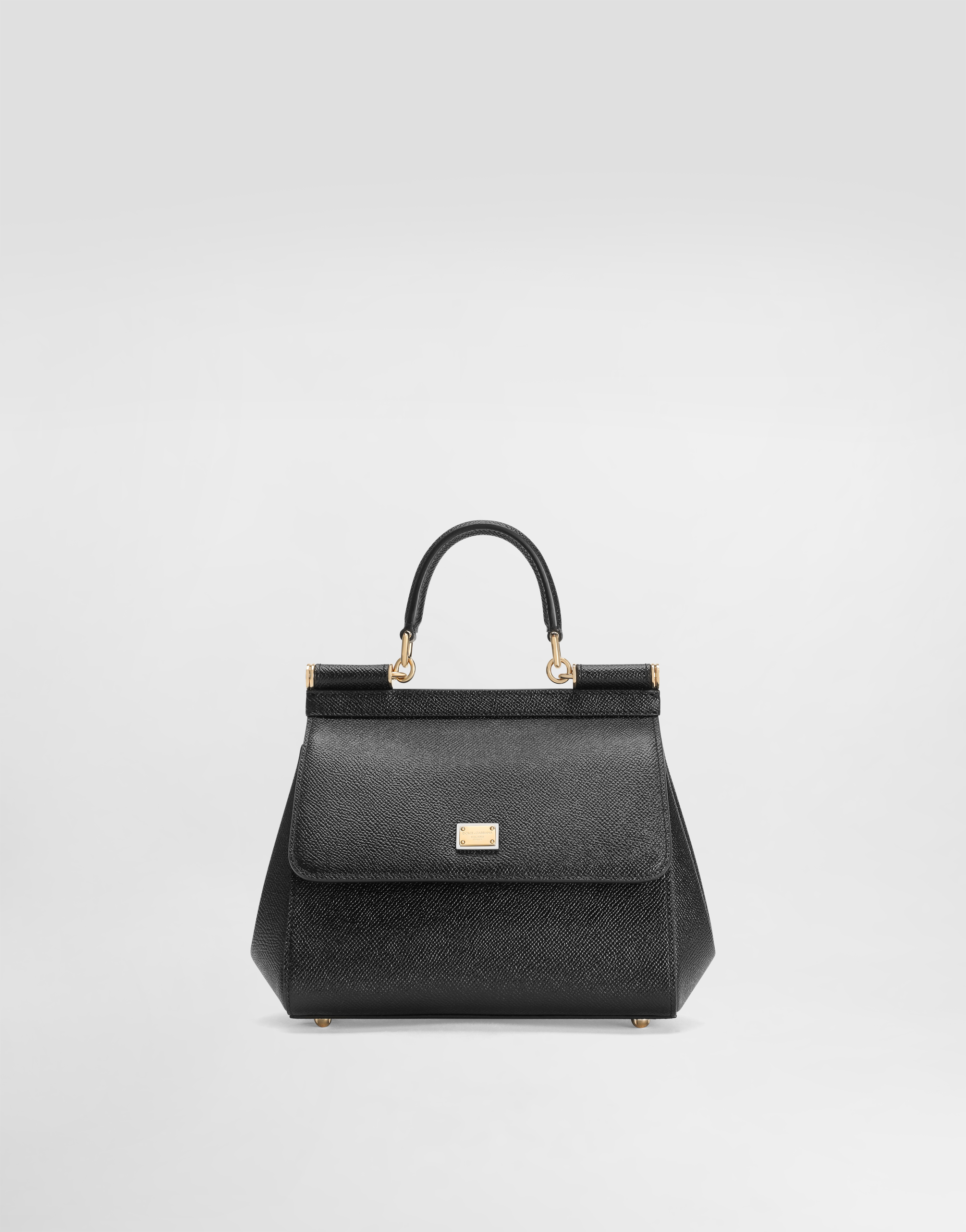 Dolce & Gabbana Stylish Black Top-handle Handbag For Women In Black