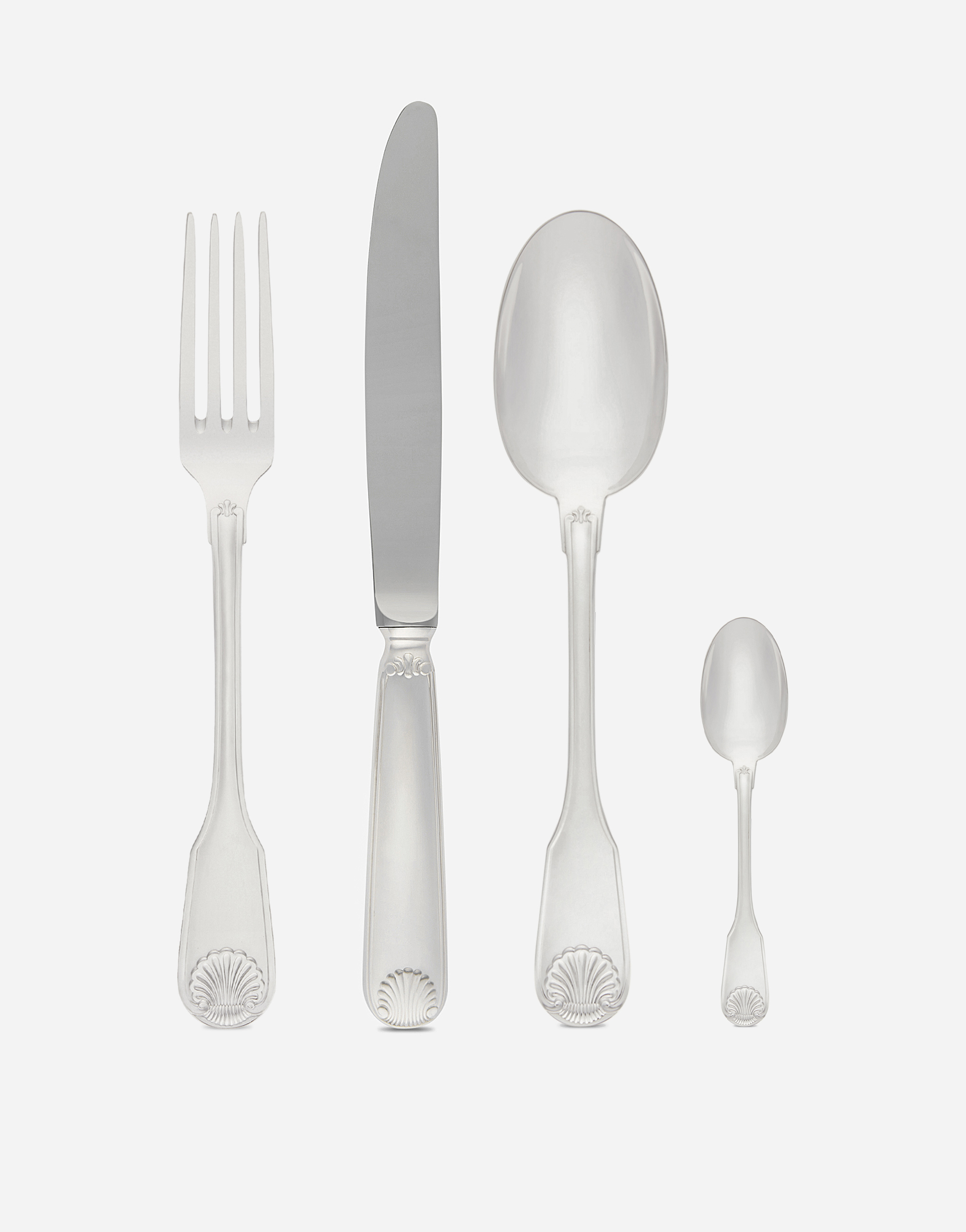 Dolce & Gabbana 4-piece German Silver Flatware Set In Multicolor