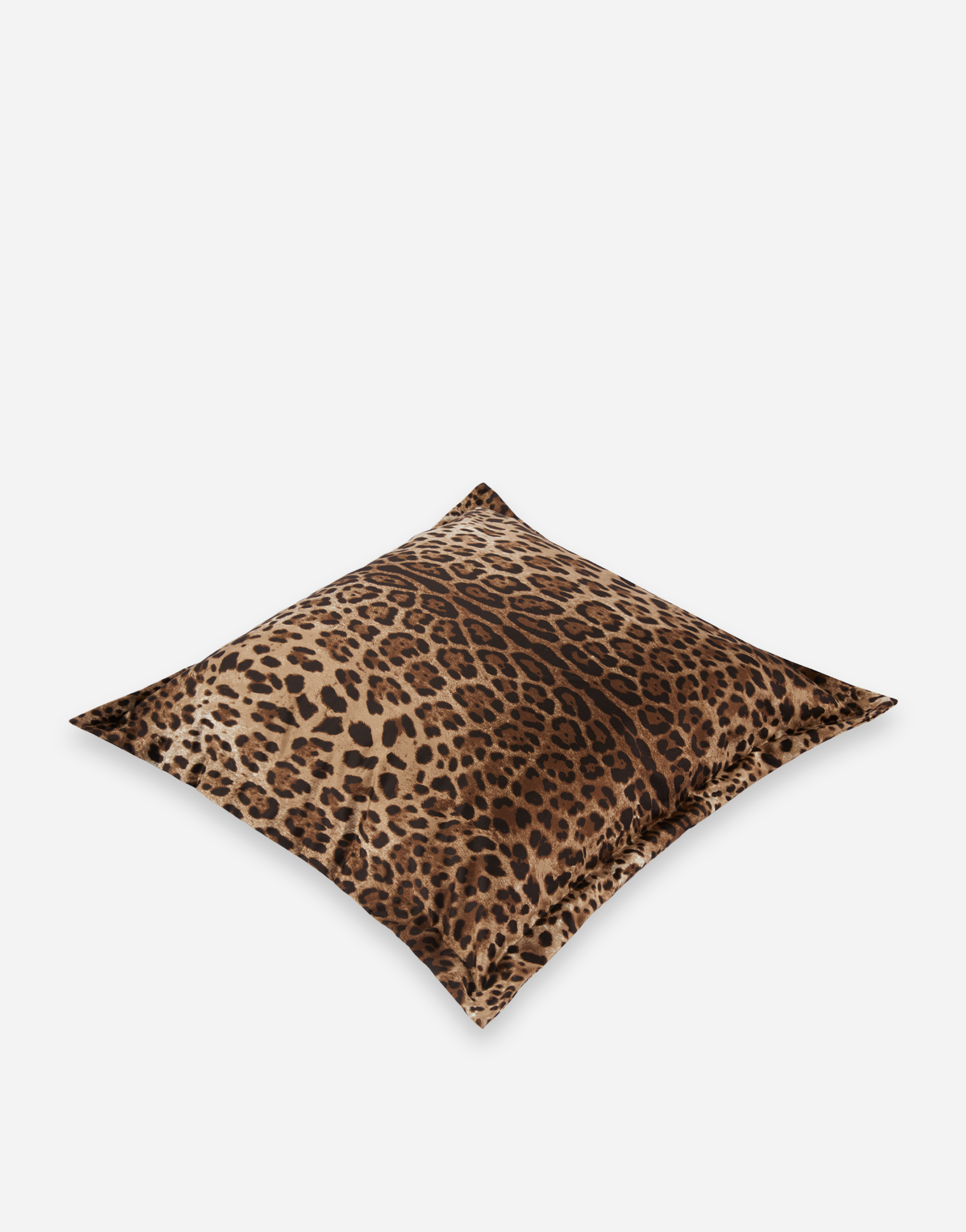 Dolce & Gabbana Duchesse Large Leopard-print Cushion In Multicolor