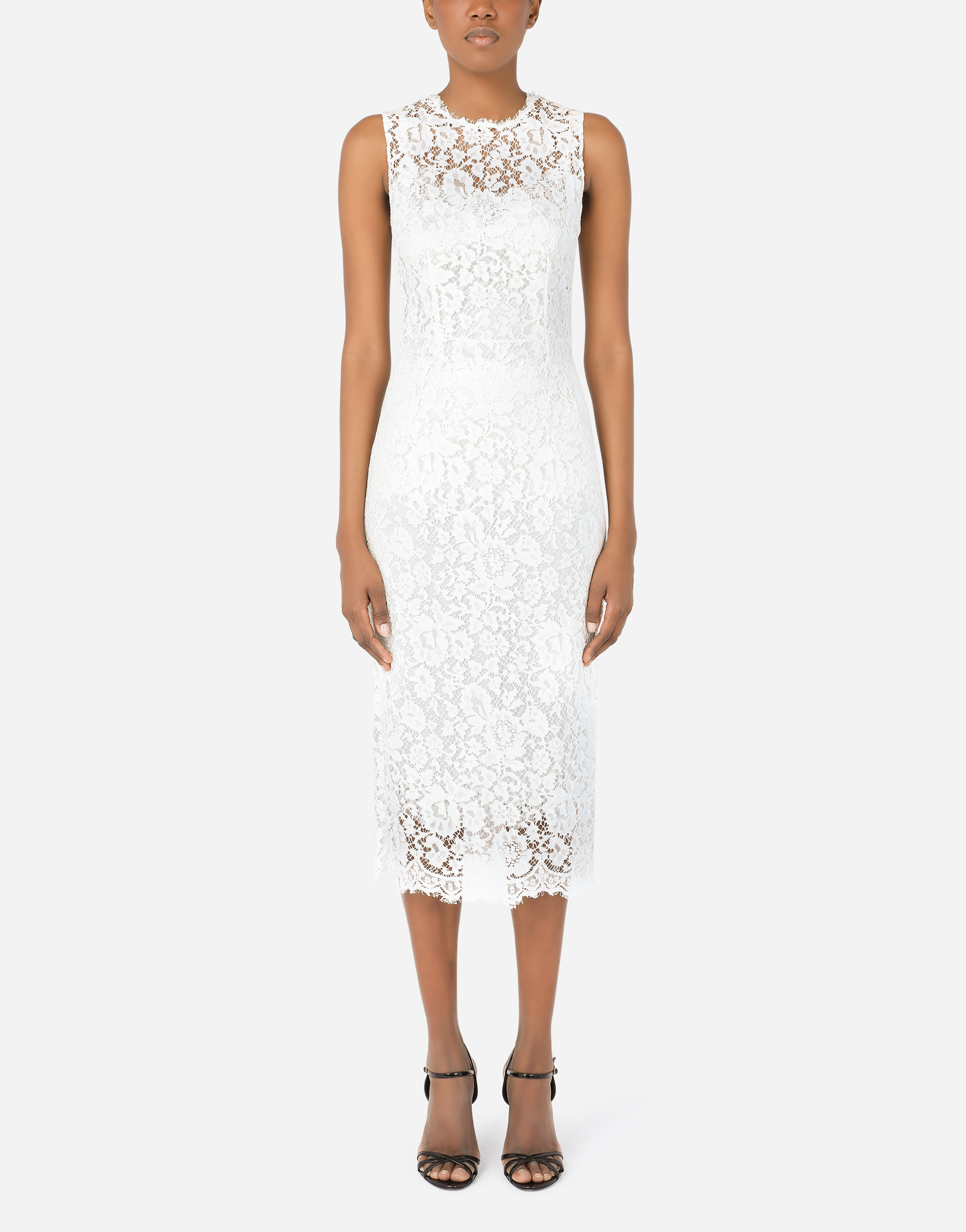 Robe Dolce & Gabbana Imprimée Florale En Dentelle - Taille 42 Italie - Occasion TB état