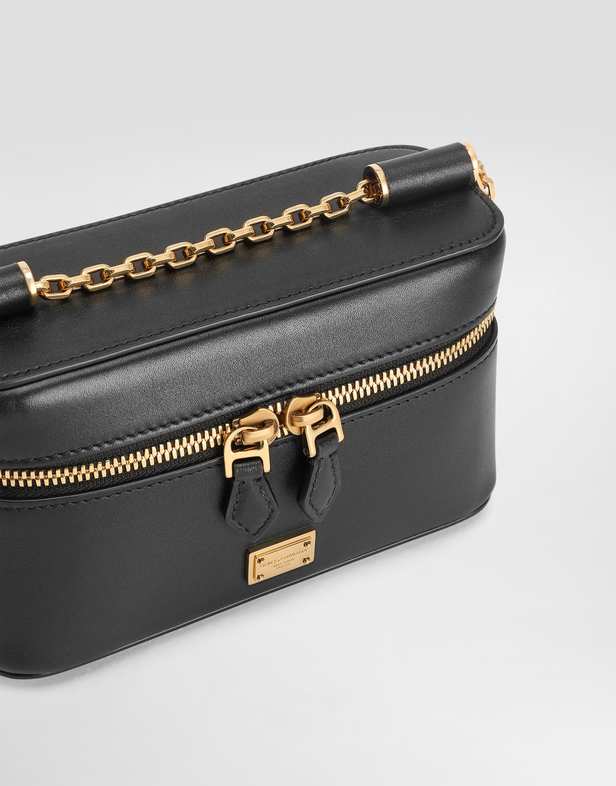 Dolce & Gabbana Sicily Crossbody Bag In Black