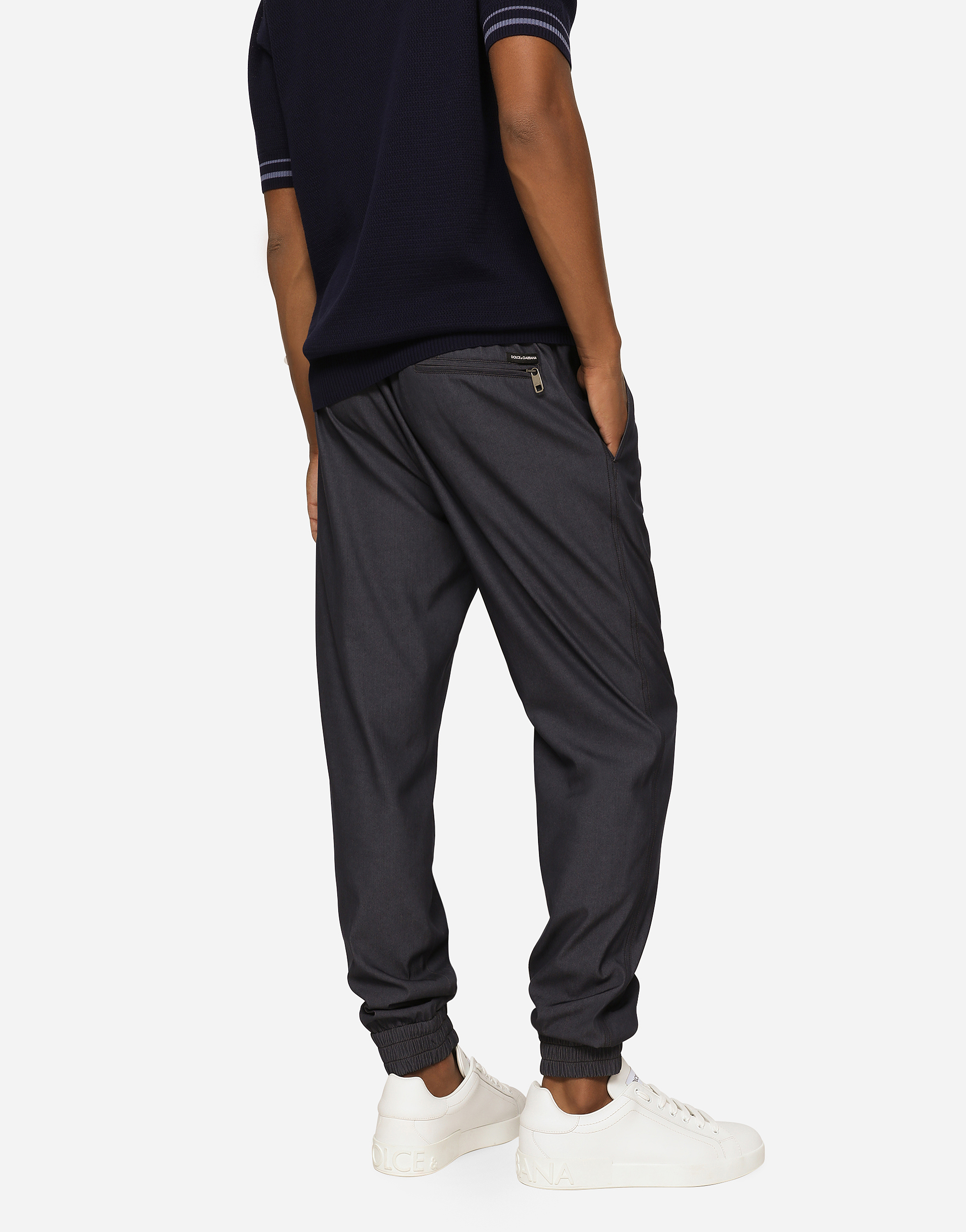 DOLCE & GABBANA VIRGIN WOOL JOGGING PANTS