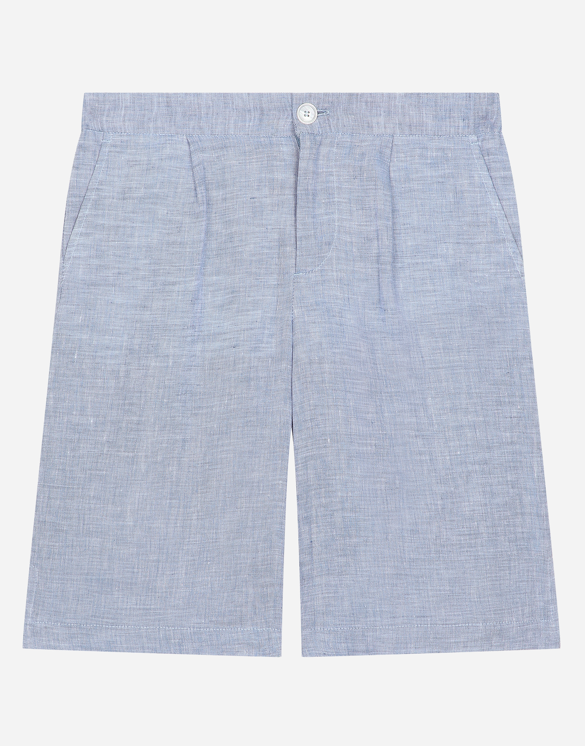 Non-stretch linen shorts