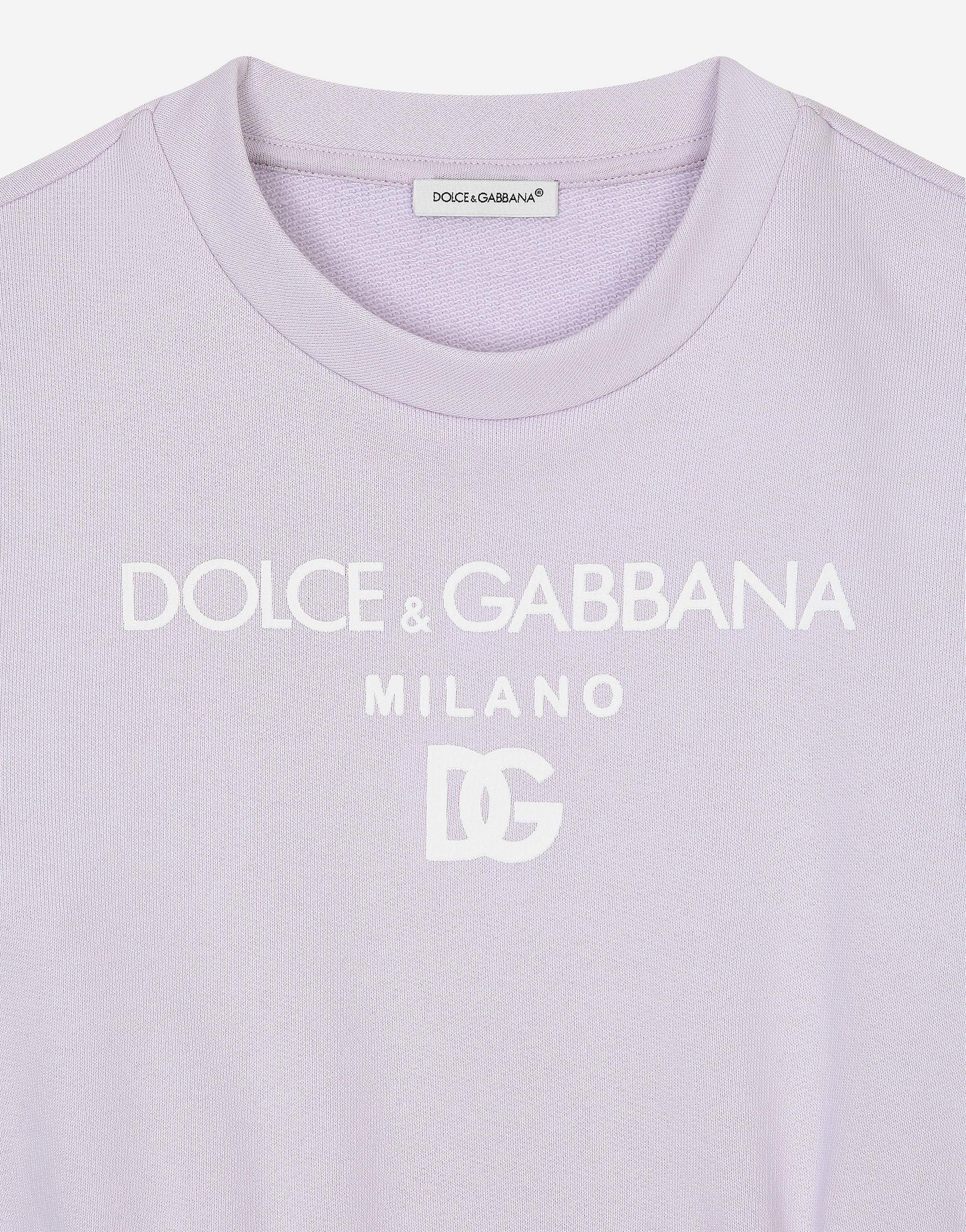 Dolce & Gabbana Abito Maniche Lunghe In Lilac
