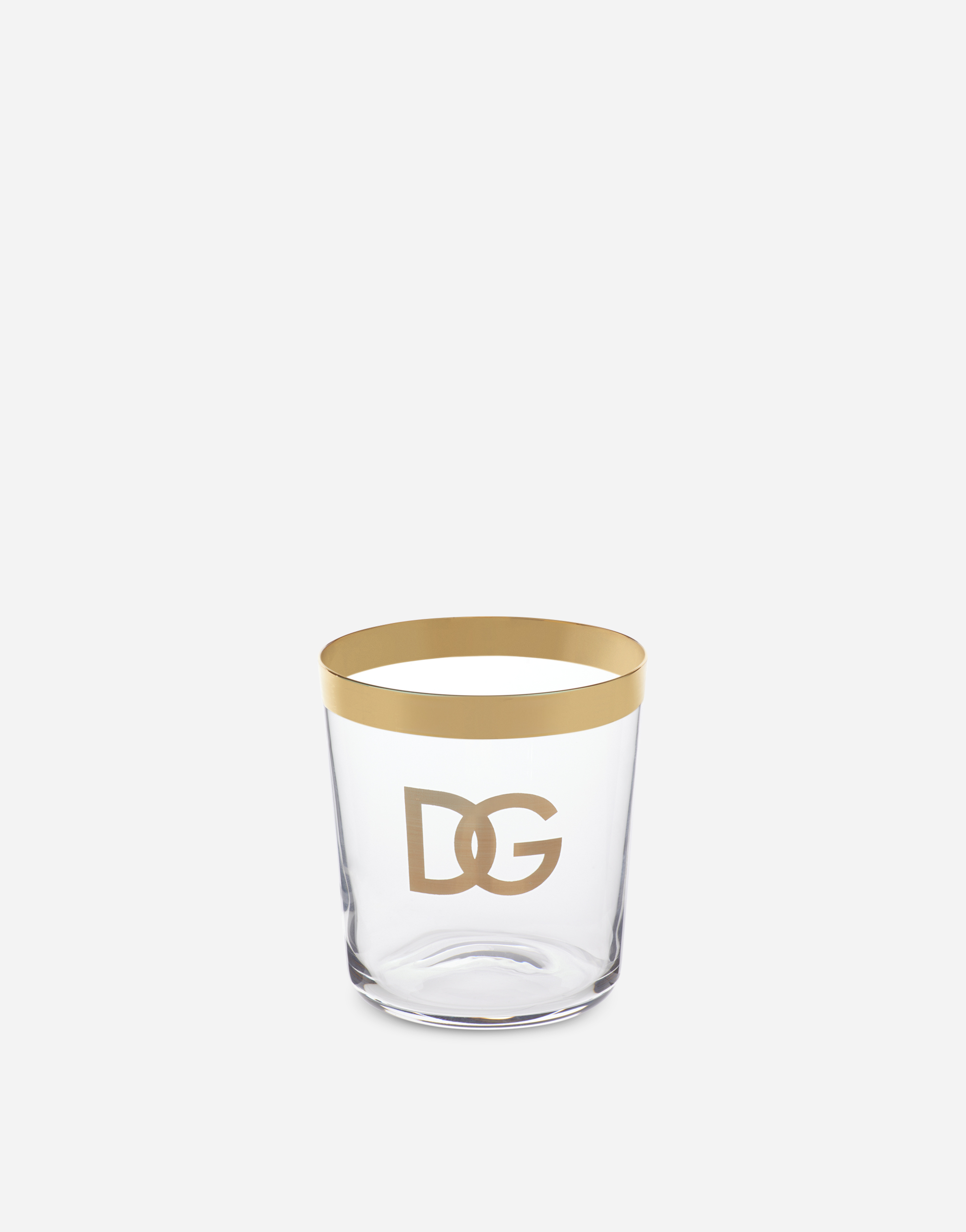 Dolce & Gabbana Set 2 Water Glasses In Multicolor