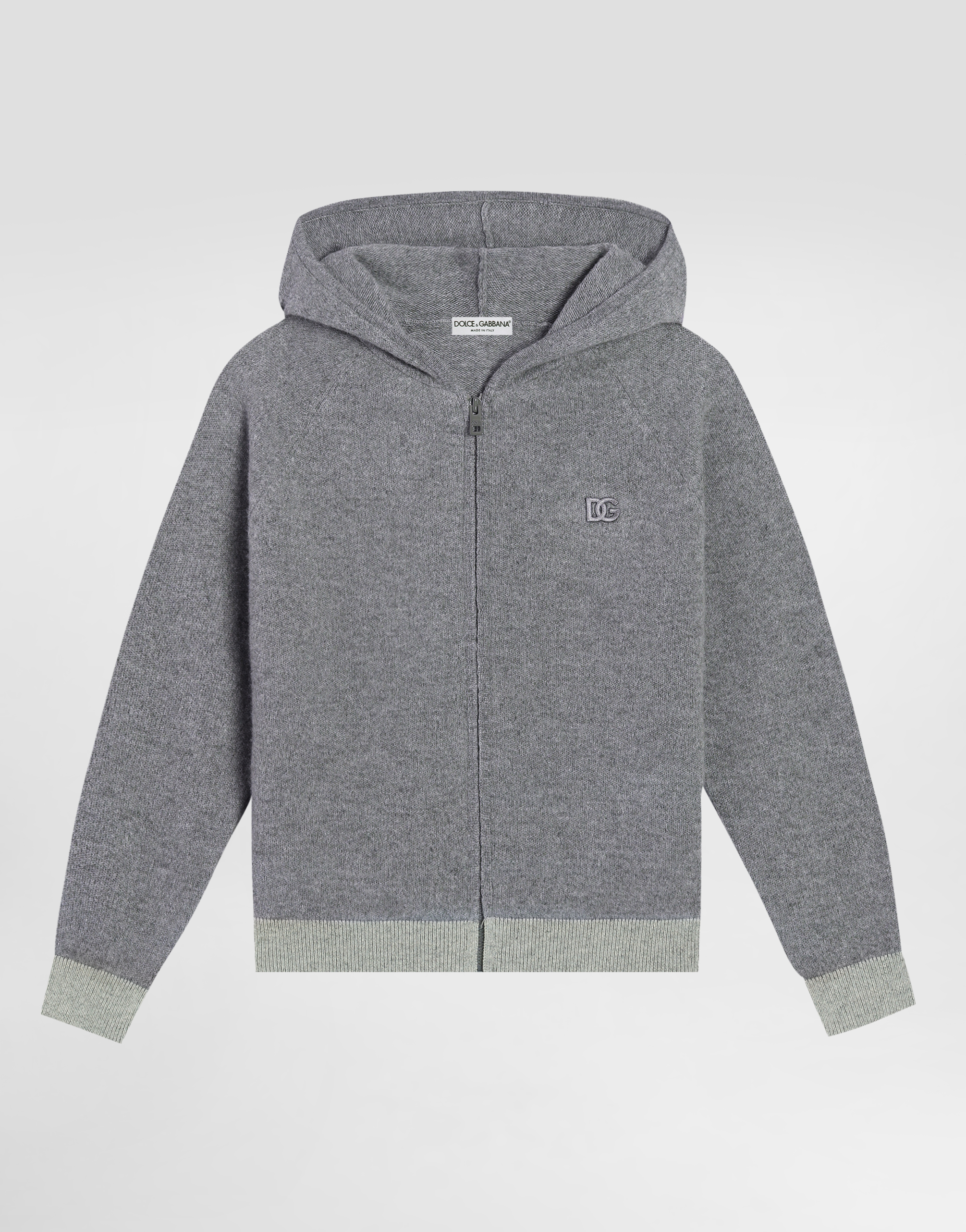 Wool and cashmere fleece cardigan