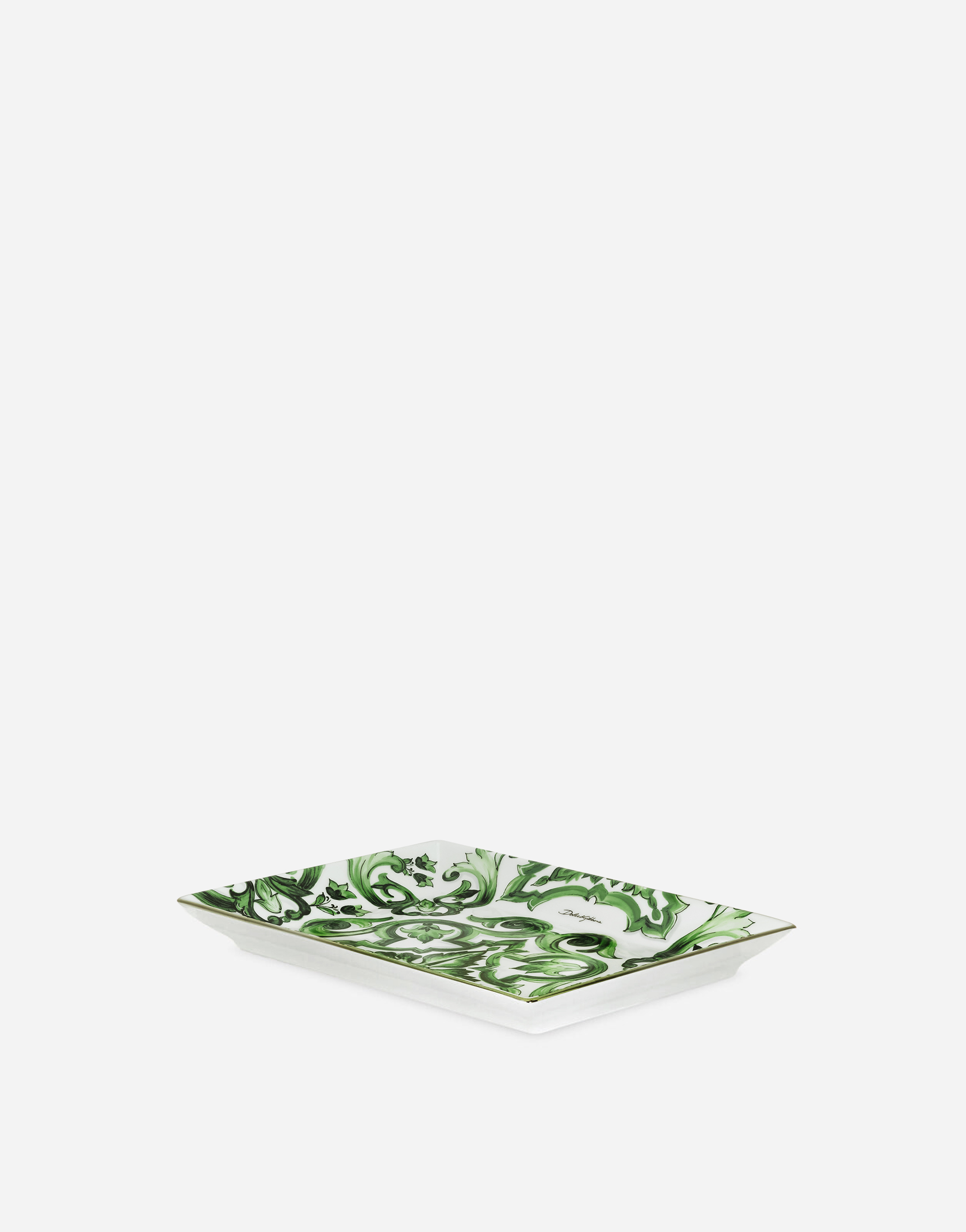 Dolce & Gabbana Porcelain Trinket Dish In Multi
