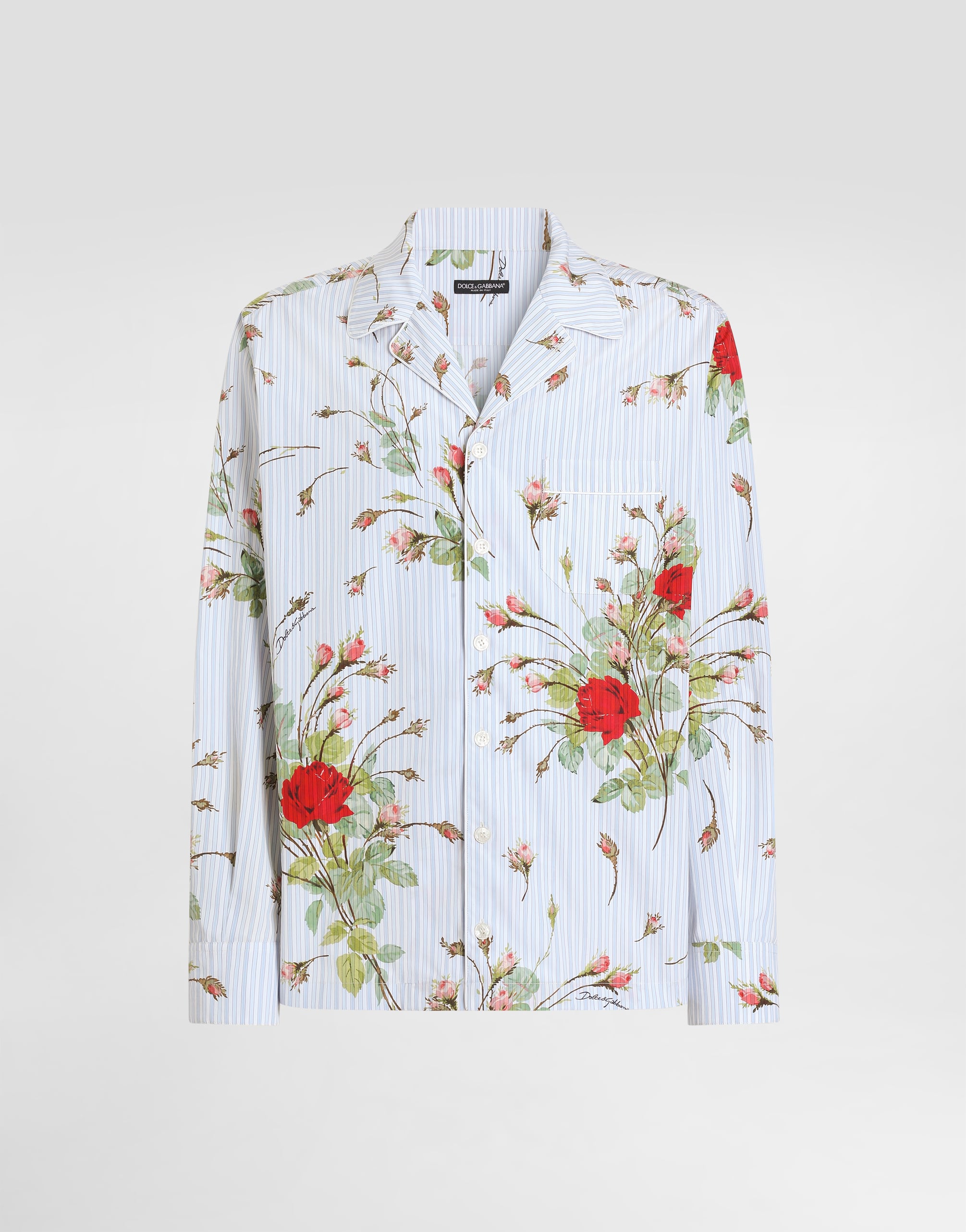 コロナ・ホワイトバニー・ホセ・クエルボ ・ハバナクラブ・バカルディTシャツセット Small rose-print poplin hawaii shirt in Multicolor for Men