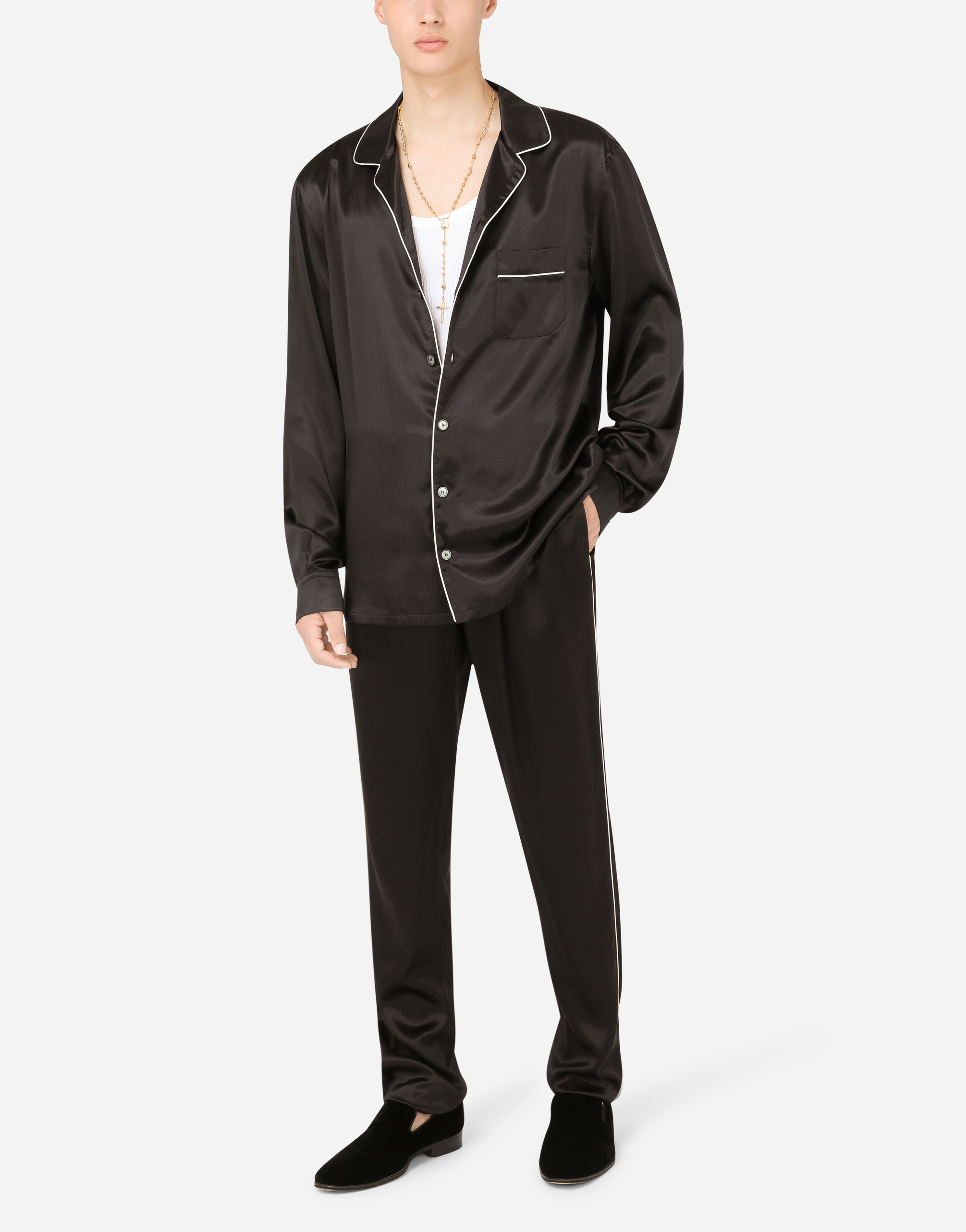 DOLCE & GABBANA SILK PAJAMA SHIRT