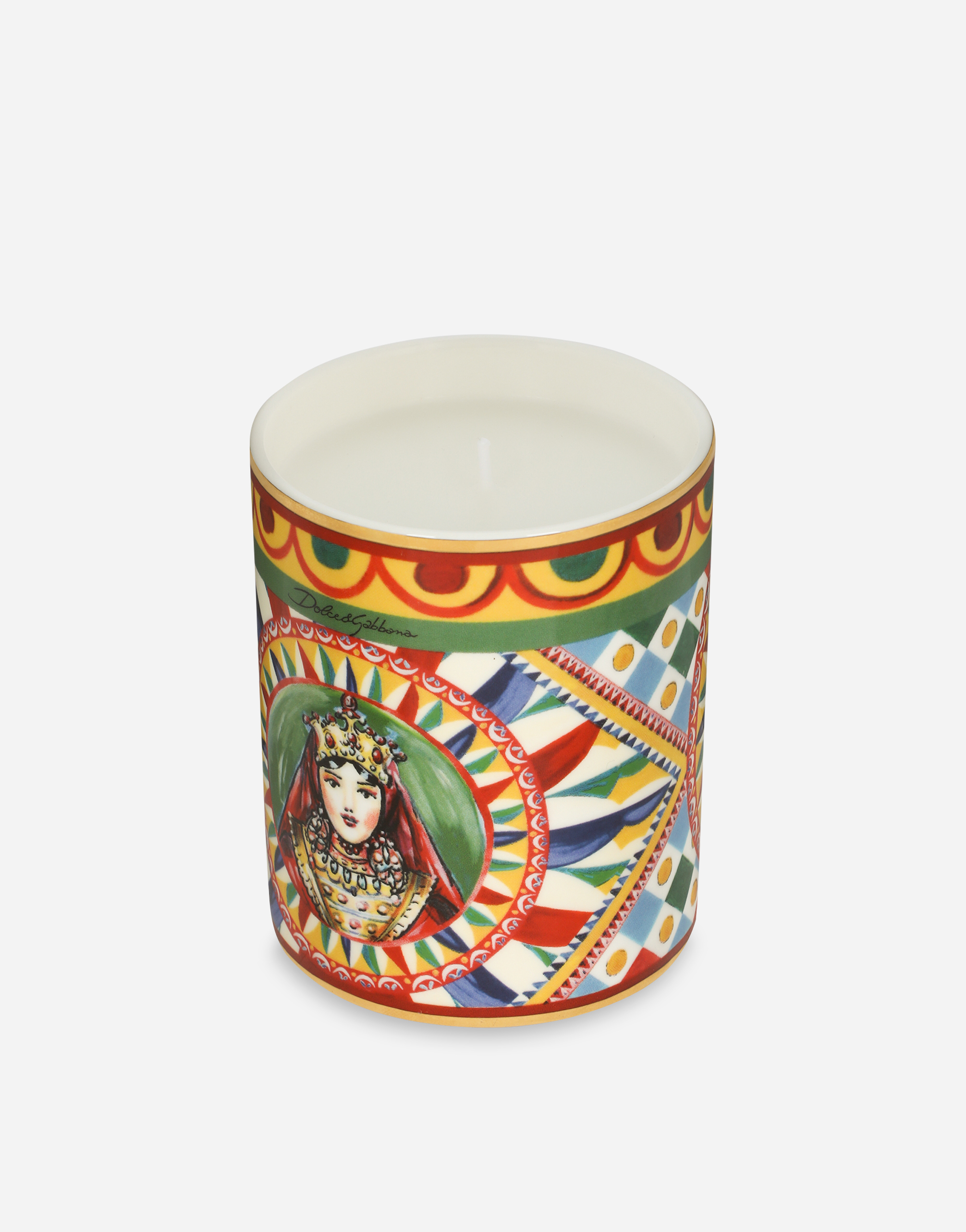 Shop Dolce & Gabbana Porcelain Scented Candle – Wild Jasmine In Multicolor