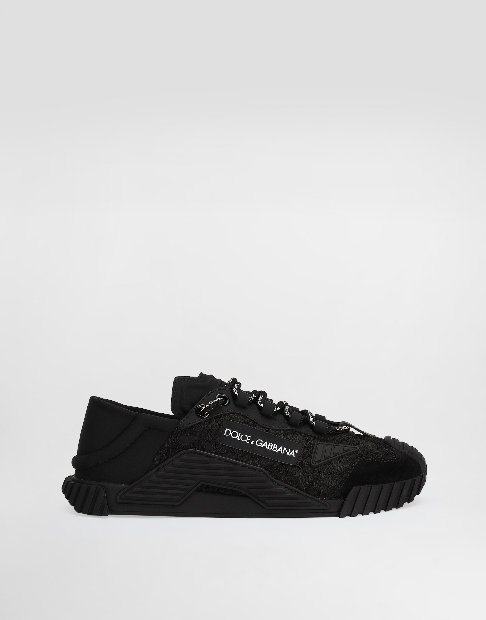 Dolce & Gabbana Mixed-materials Ns1 Slip-on Sneakers - Woman Sneakers Black Fabric