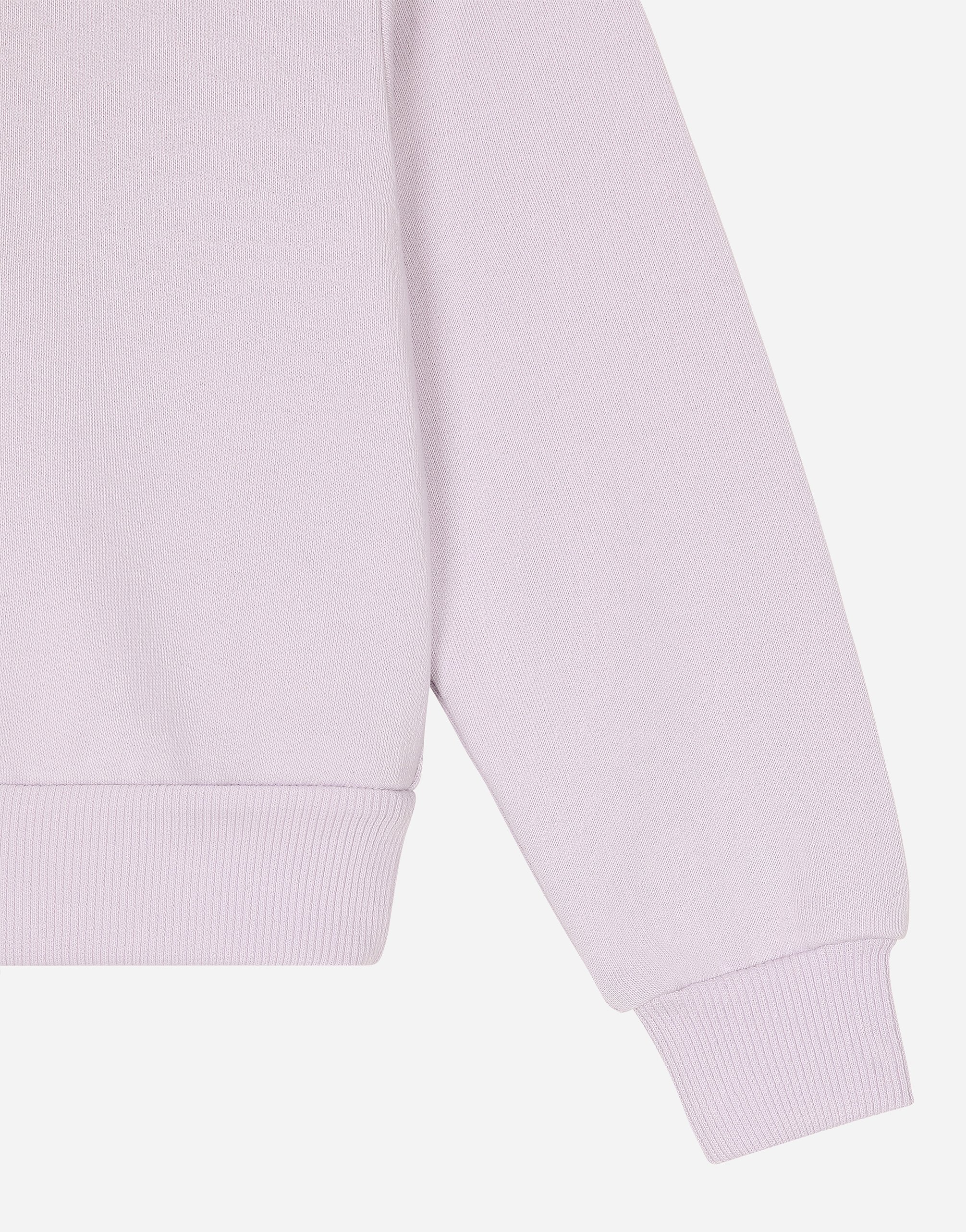 Dolce & Gabbana Felpa Giroc.man.lung In Lilac
