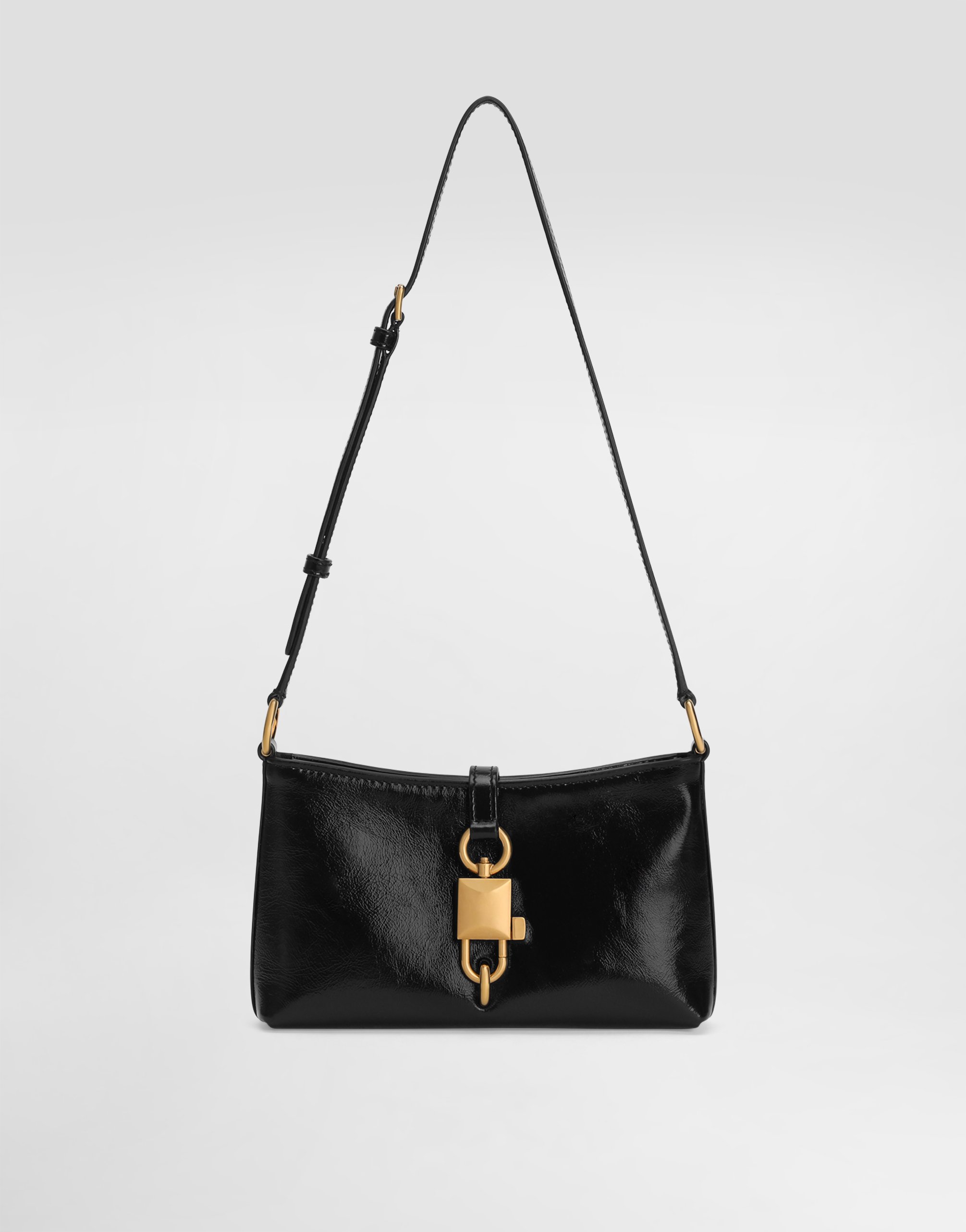 Dolce & Gabbana Hardware Satchel Shoulder Bag In Black
