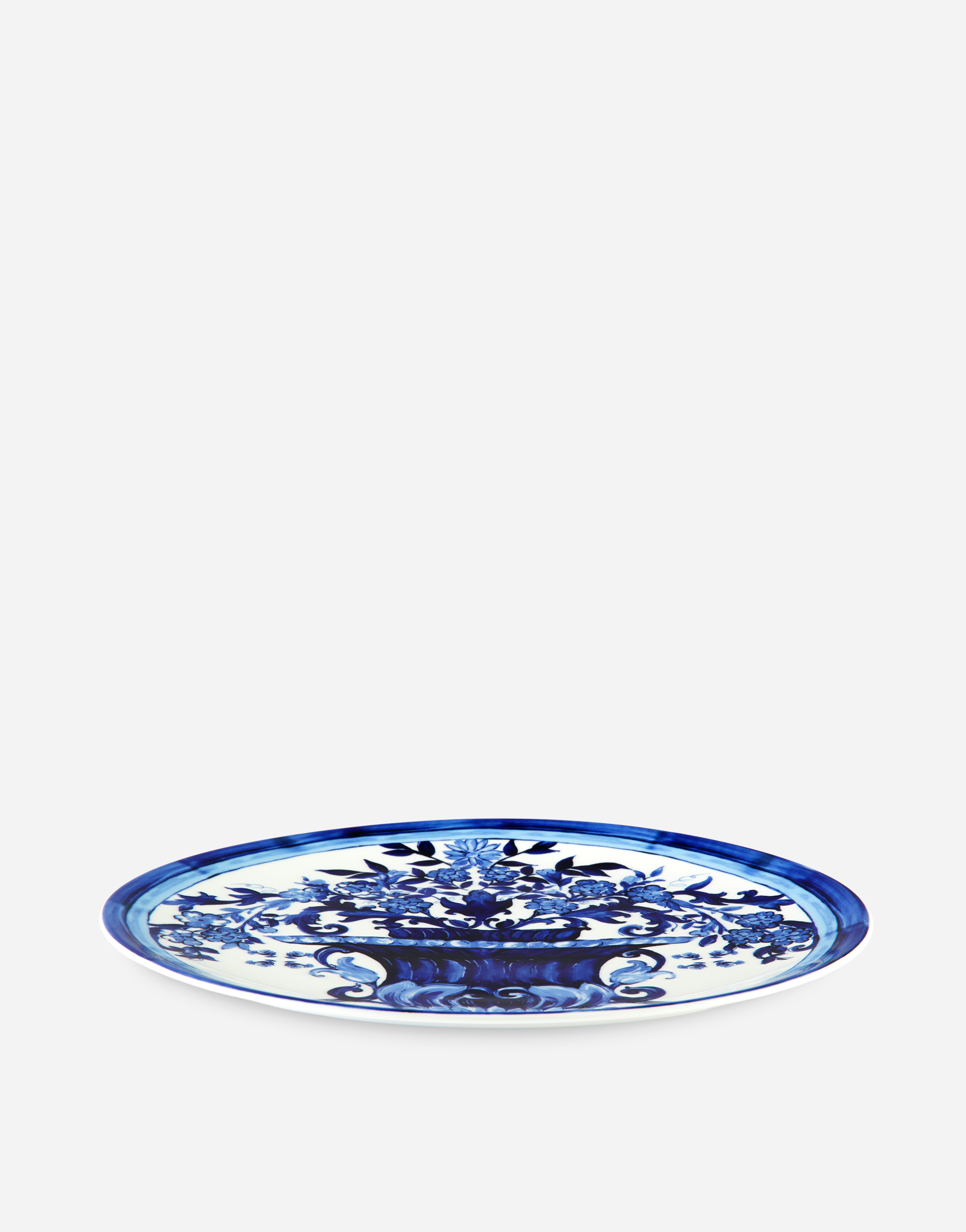 Shop Dolce & Gabbana Porcelain Charger Plate In Multicolor