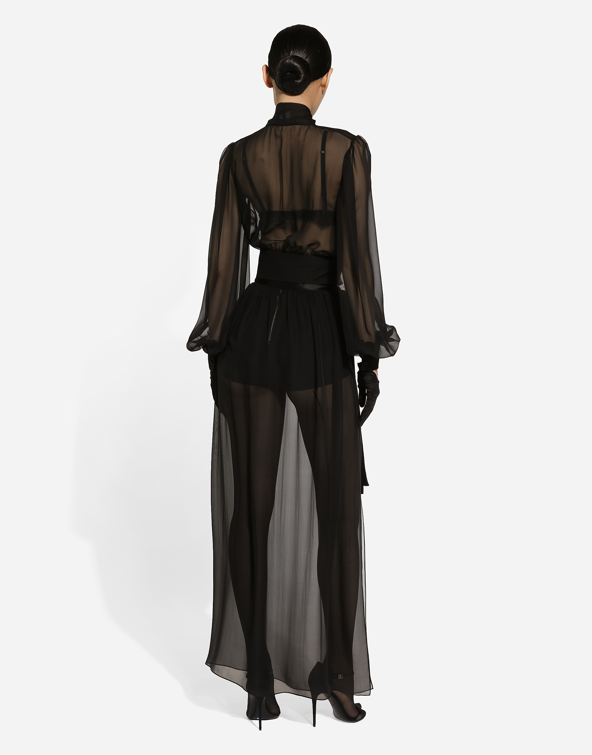 Dolce & Gabbana Long-sleeved Tops In Black