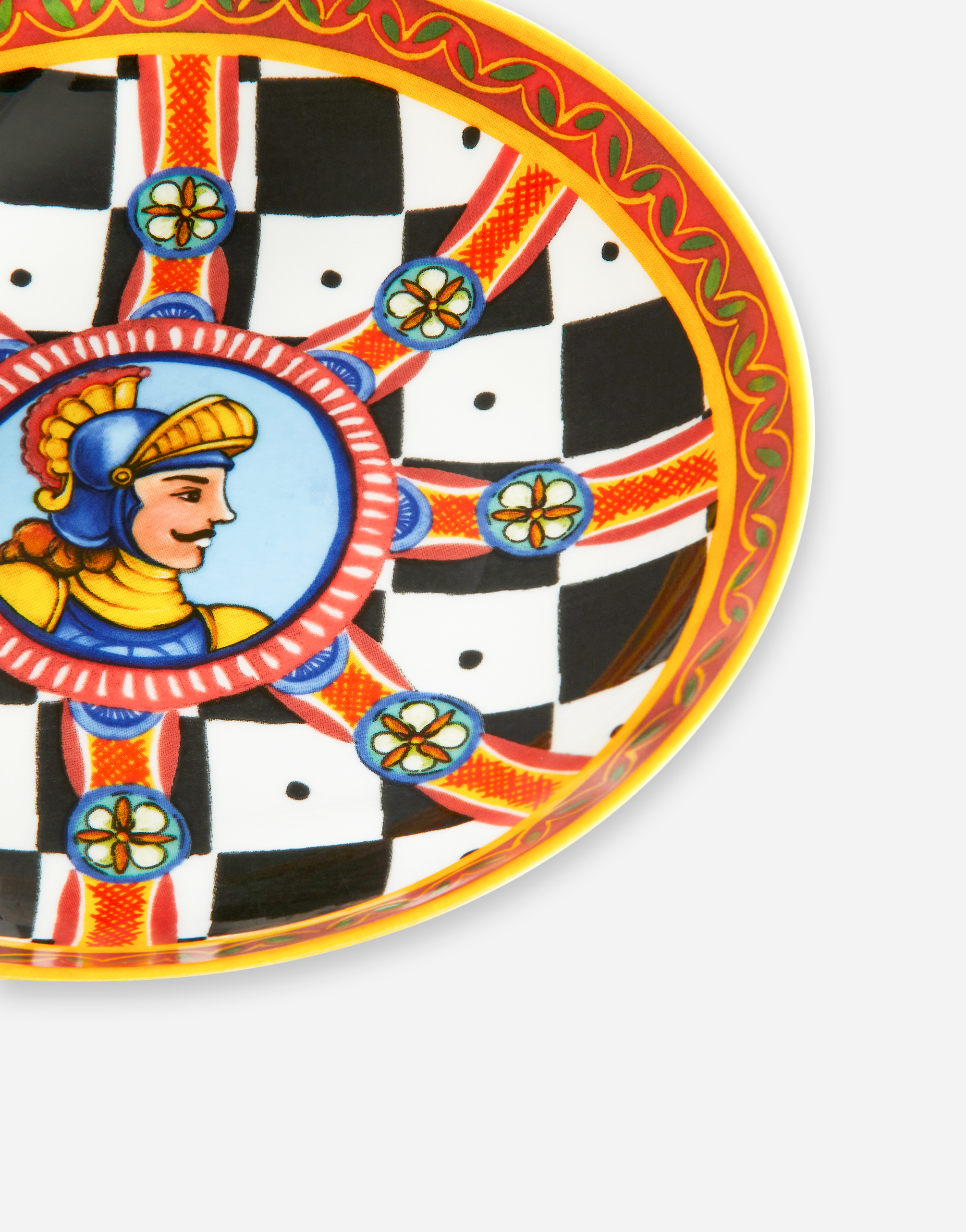 Shop Dolce & Gabbana Set 2 Porcelain Soup Plates In Multicolor