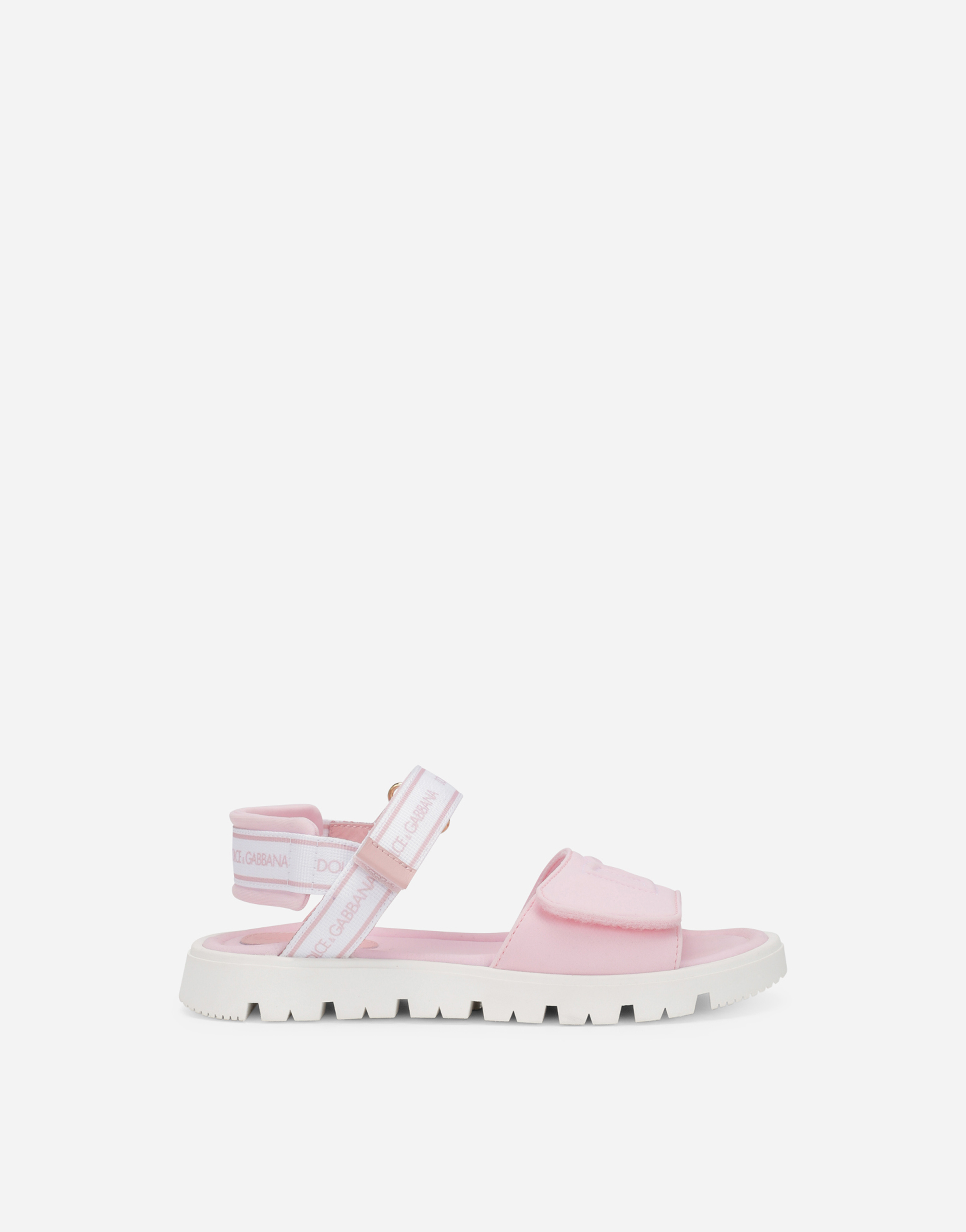 Technical fabric sandals with DG logo