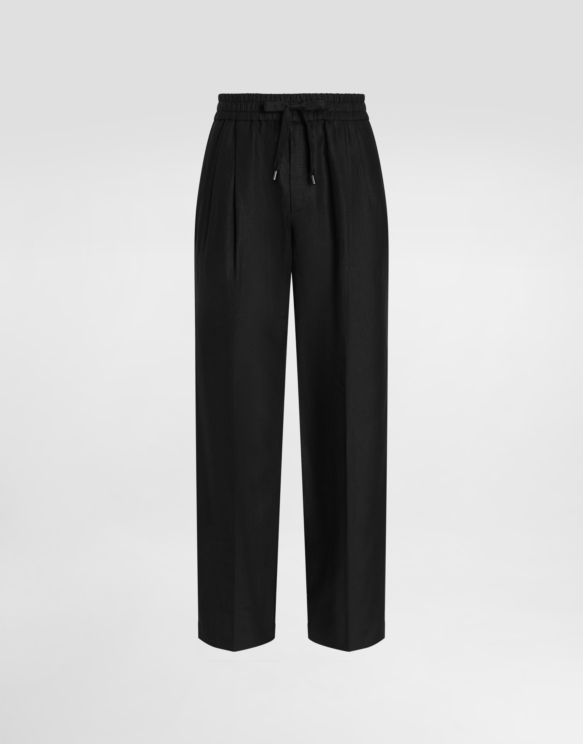 Dolce & Gabbana Drawstring Elastic Waist Casual Pants In Black