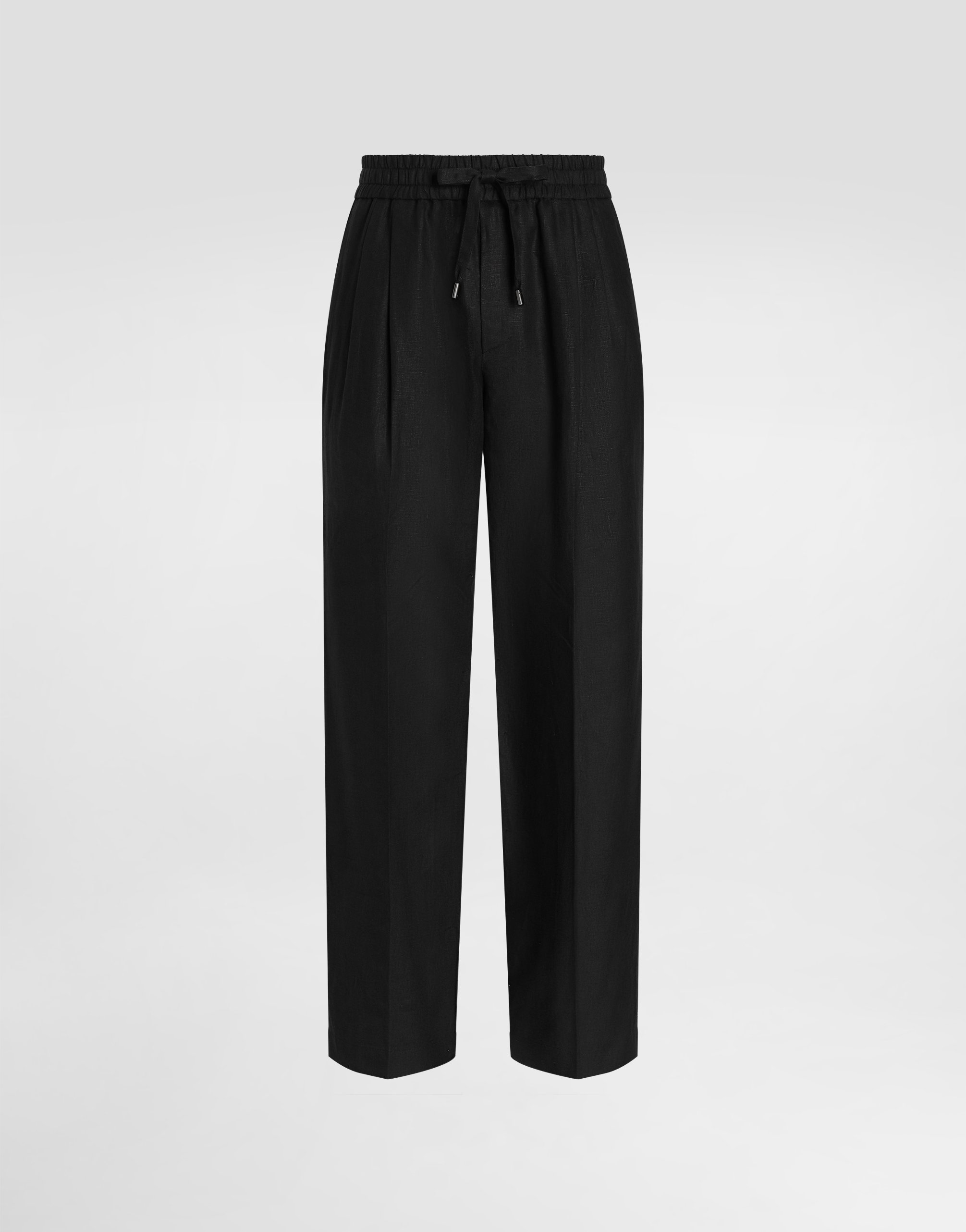 Dolce & Gabbana Drawstring Elastic Waist Casual Pants In Black