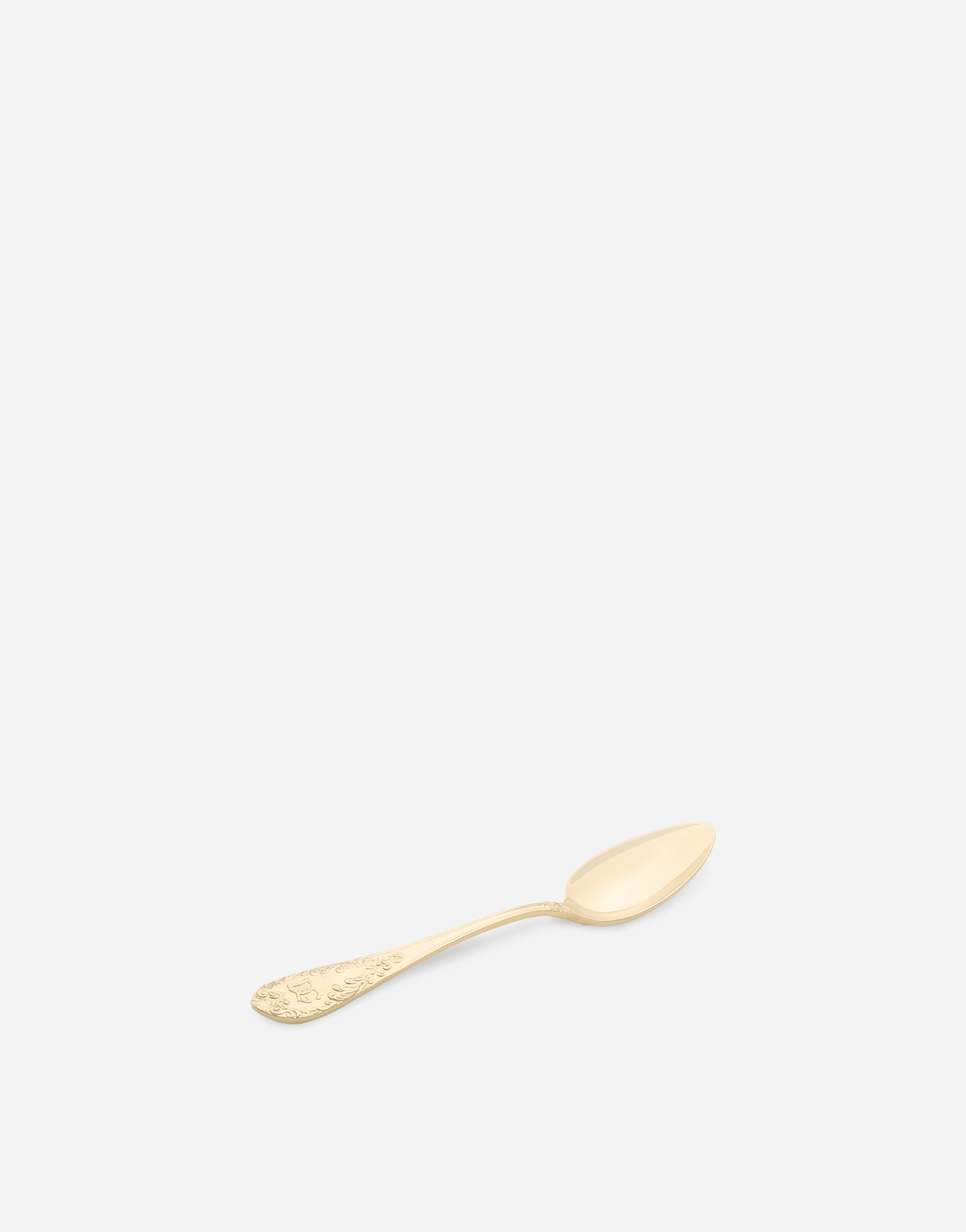 Dolce & Gabbana 24k Gold Plated Teaspoon In Multicolor