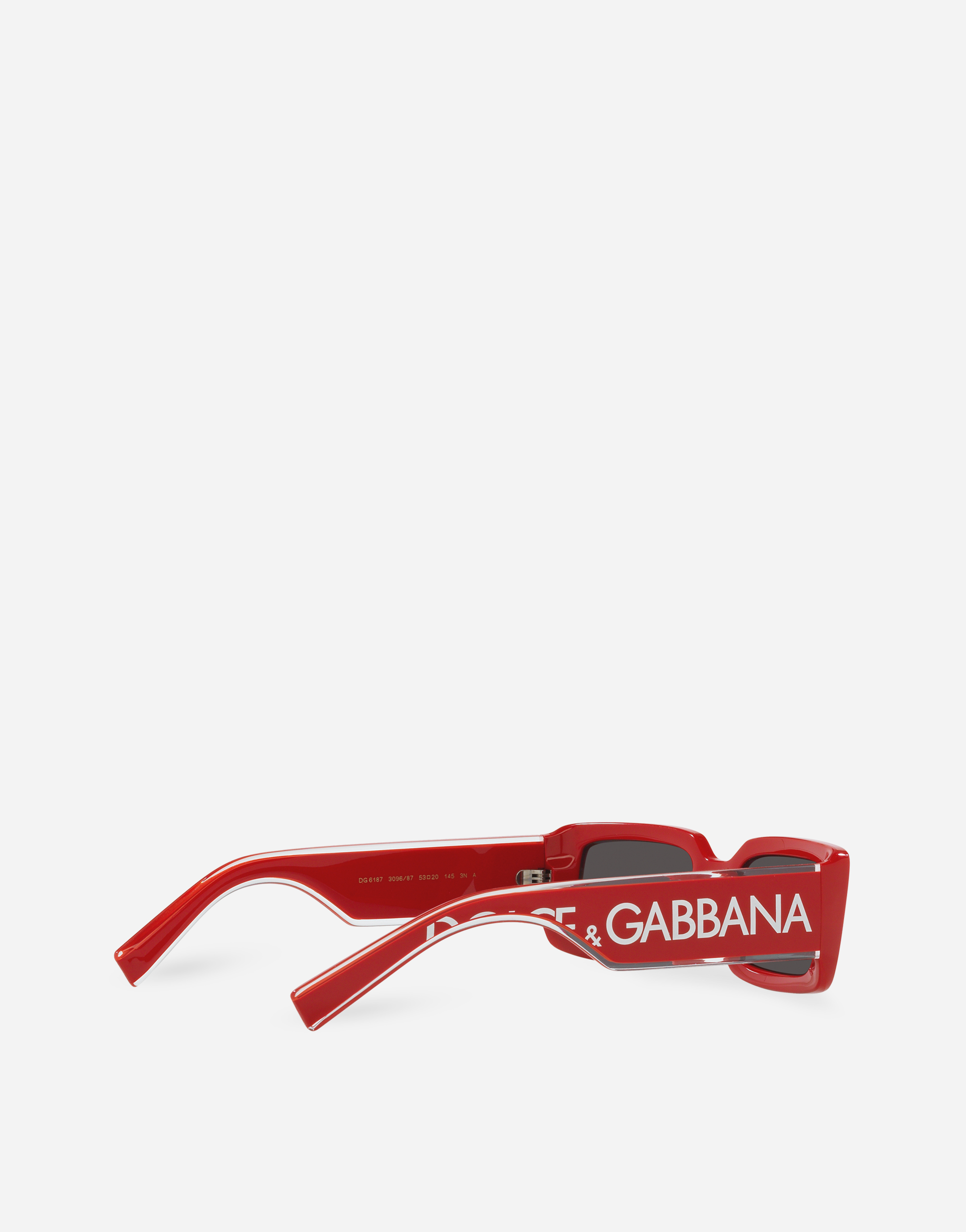 Shop Dolce & Gabbana Dg Elastic Sunglasses In Red
